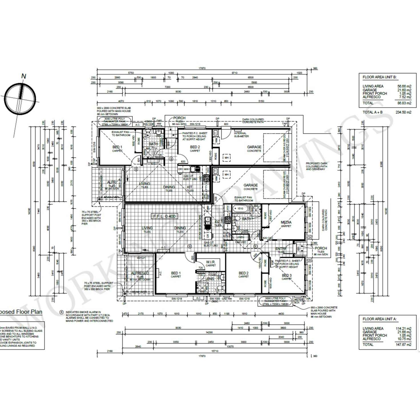 Floorplan of Homely semiDetached listing, 11 Ash Avenue, Grafton NSW 2460