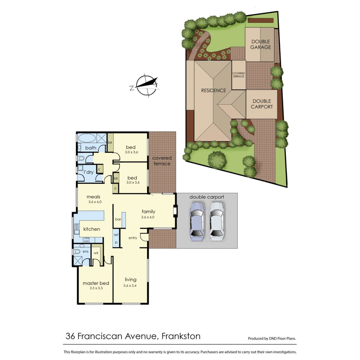 Floorplan of Homely house listing, 36 Franciscan Avenue, Frankston VIC 3199