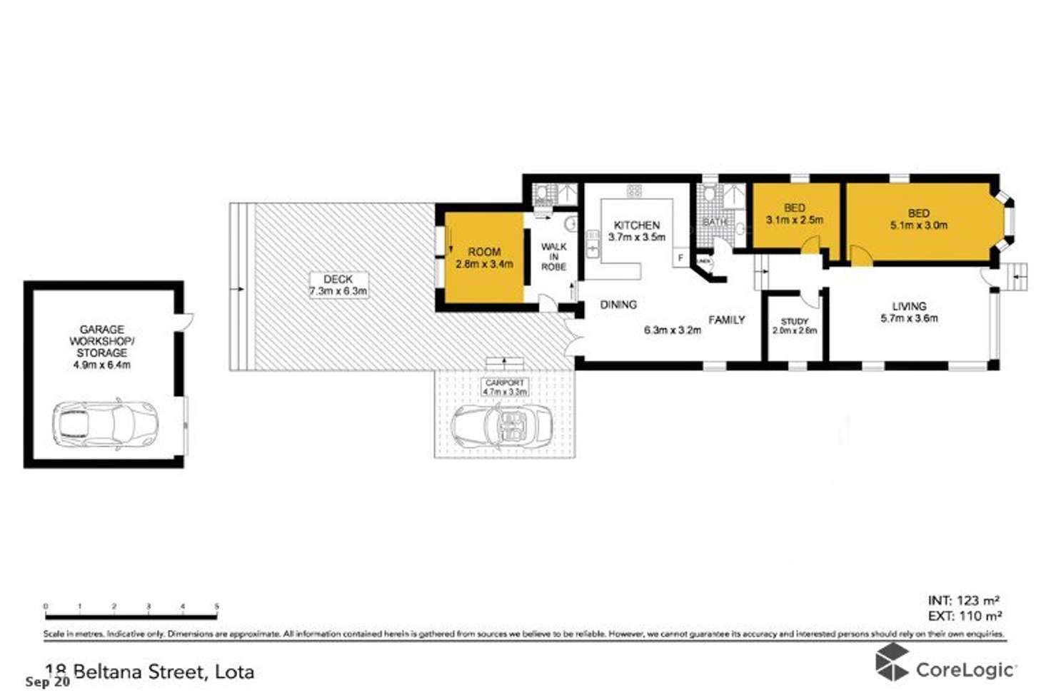 Floorplan of Homely house listing, 18 Beltana Street, Lota QLD 4179