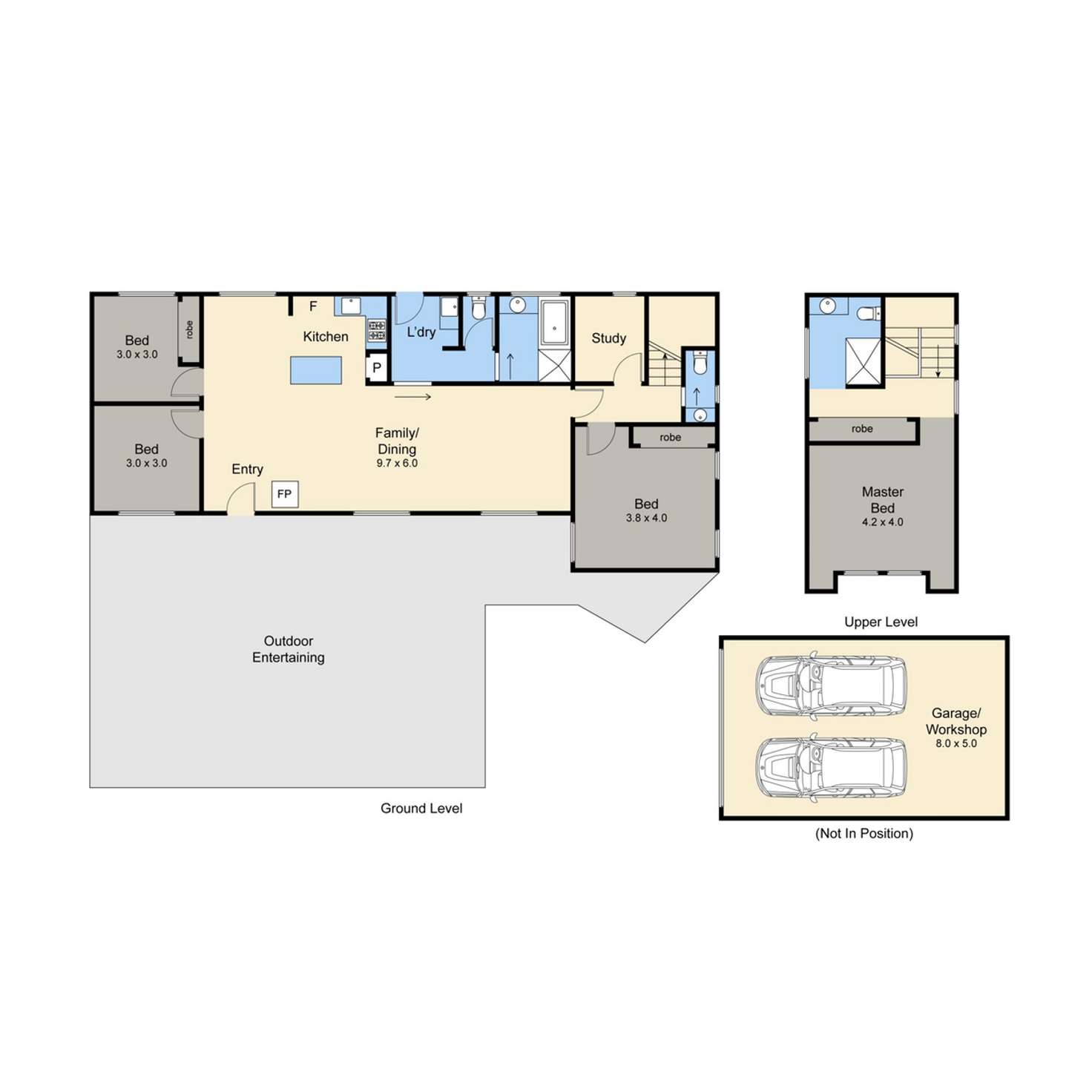 Floorplan of Homely house listing, 9 Evans Street, Rye VIC 3941