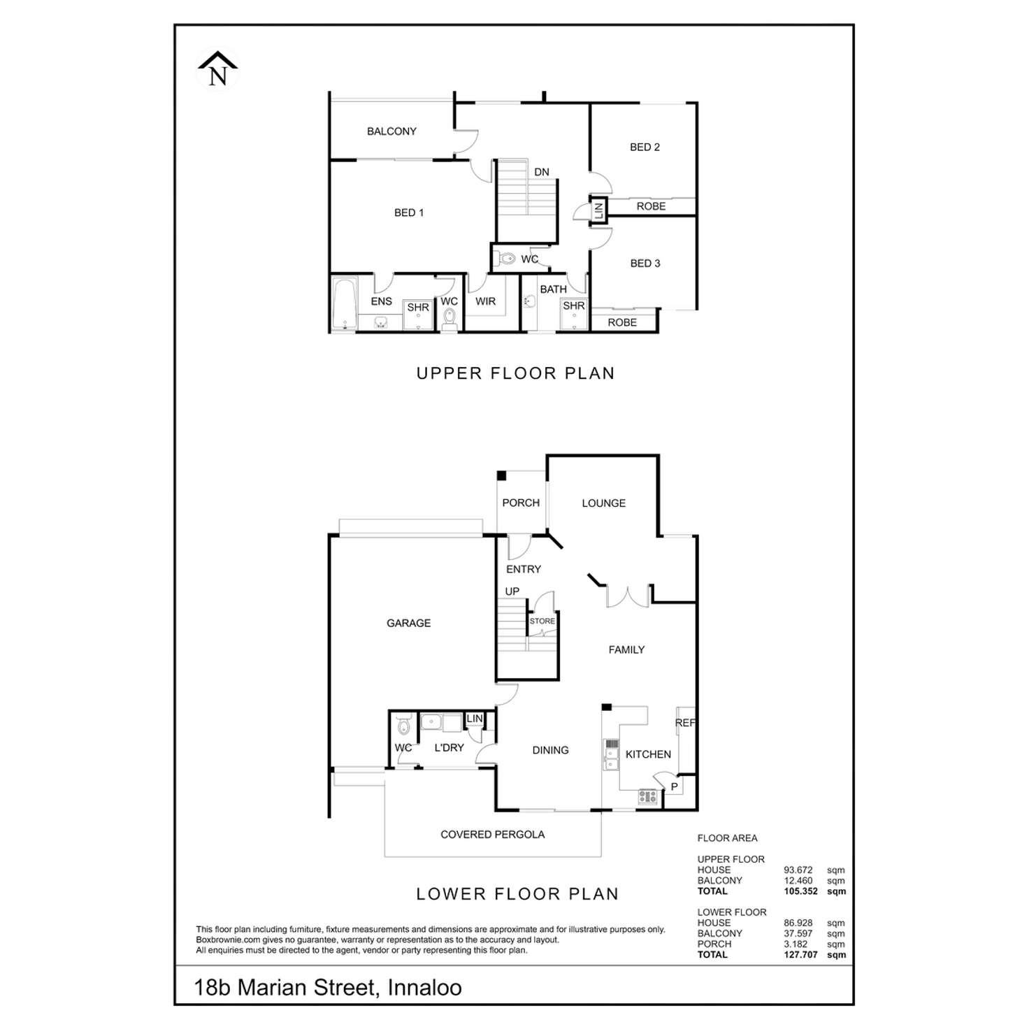 Floorplan of Homely house listing, 18b Marian Street, Innaloo WA 6018