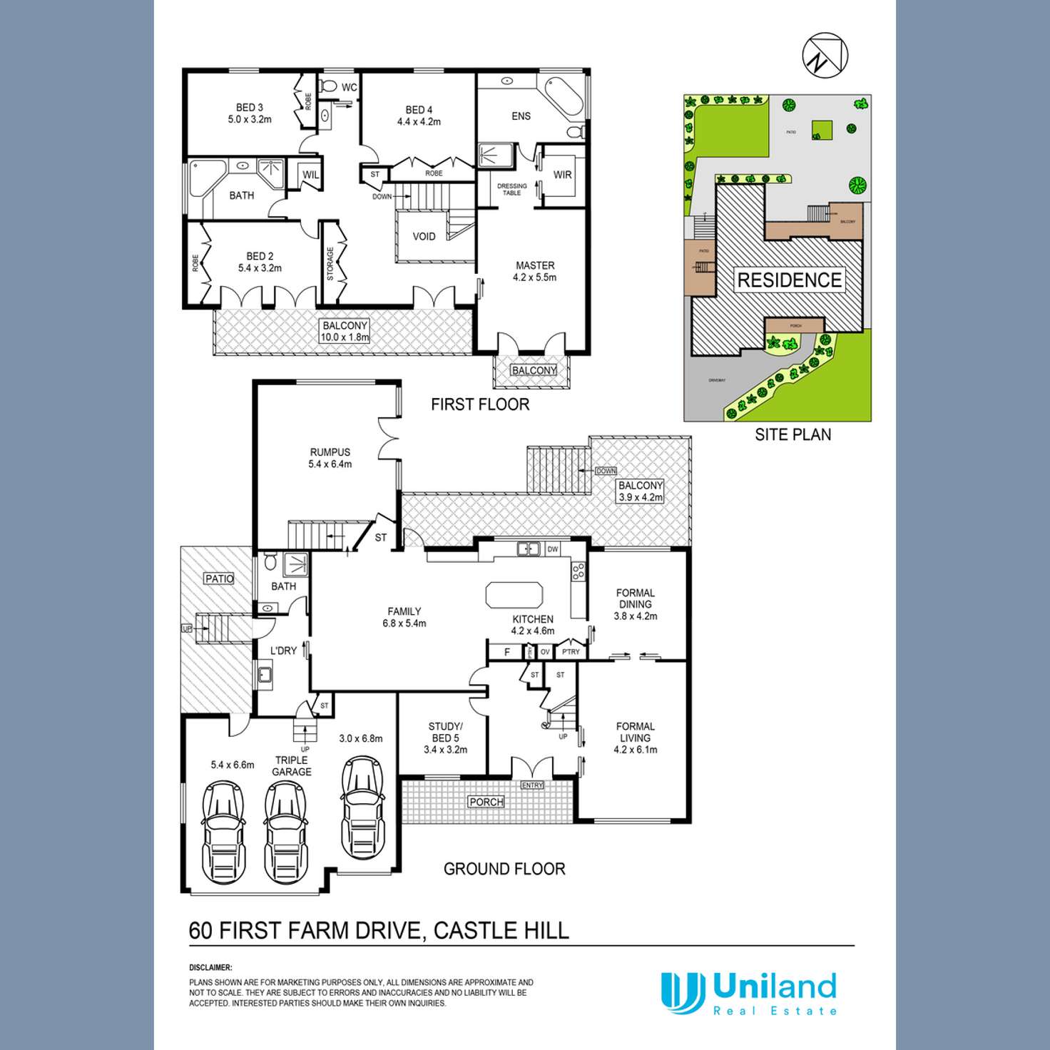 Floorplan of Homely house listing, 60 First Farm Drive, Castle Hill NSW 2154