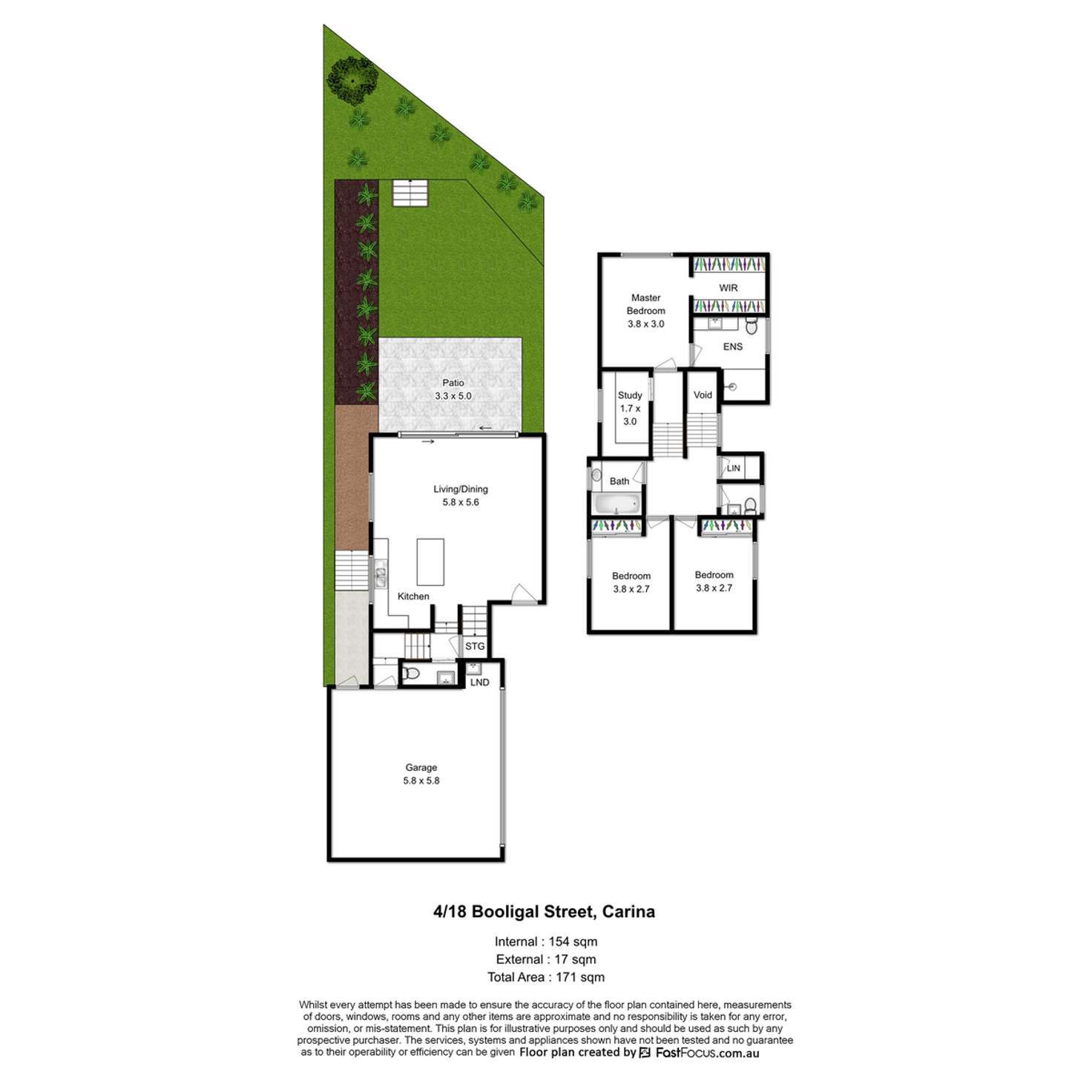 Floorplan of Homely townhouse listing, 4/18 Booligal Street, Carina QLD 4152