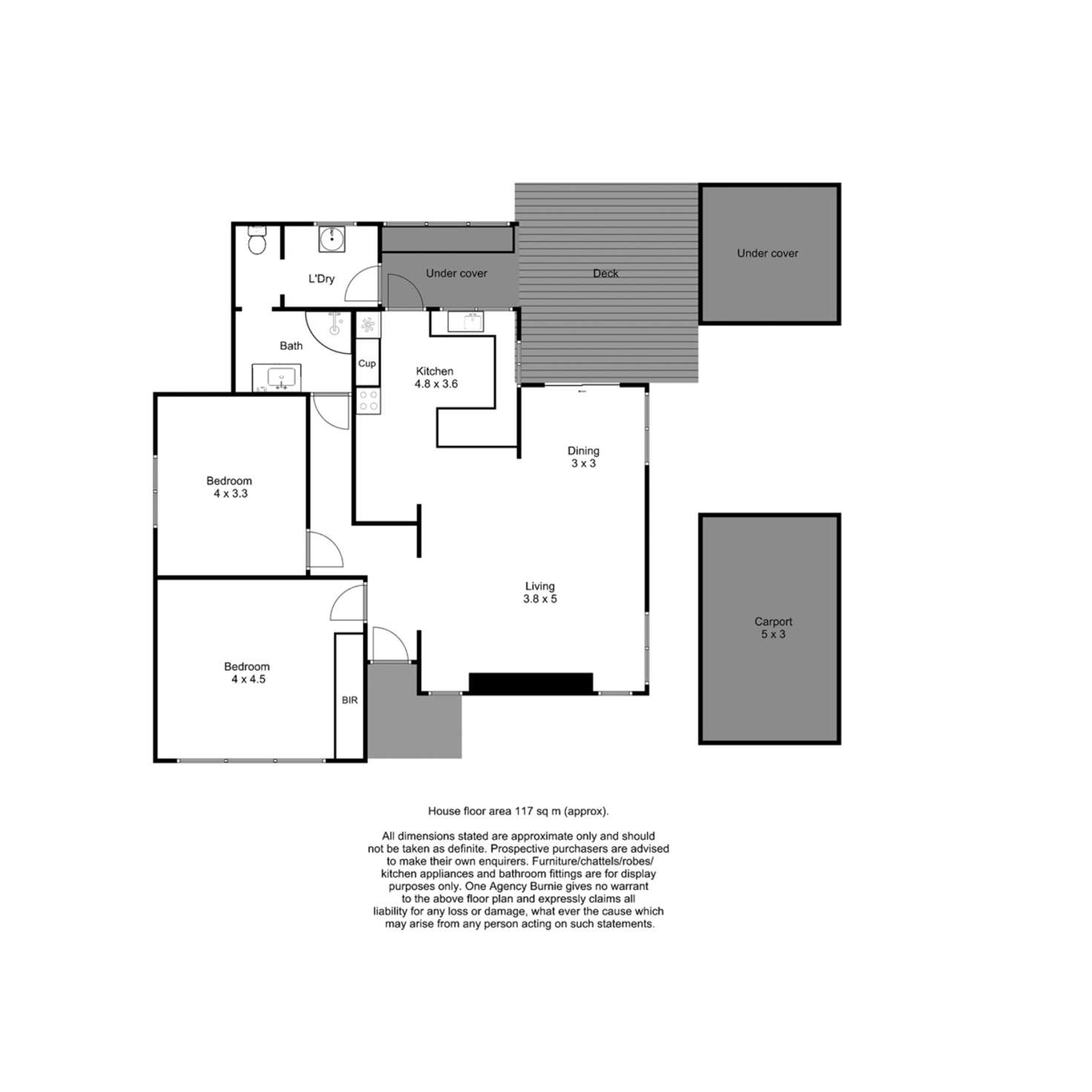 Floorplan of Homely house listing, 32 West Park Grove, Park Grove TAS 7320