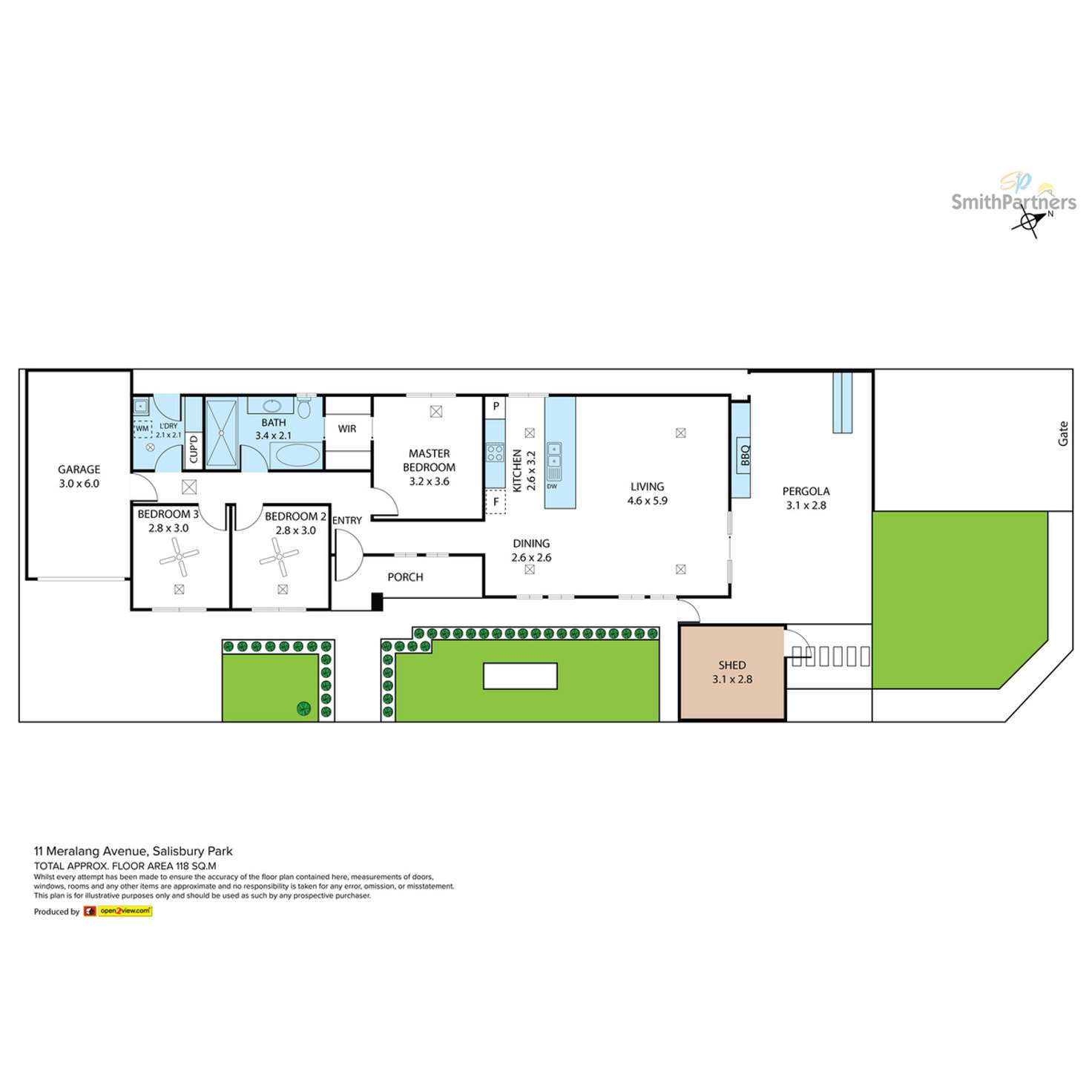 Floorplan of Homely house listing, 11 Meralang Avenue, Salisbury Park SA 5109