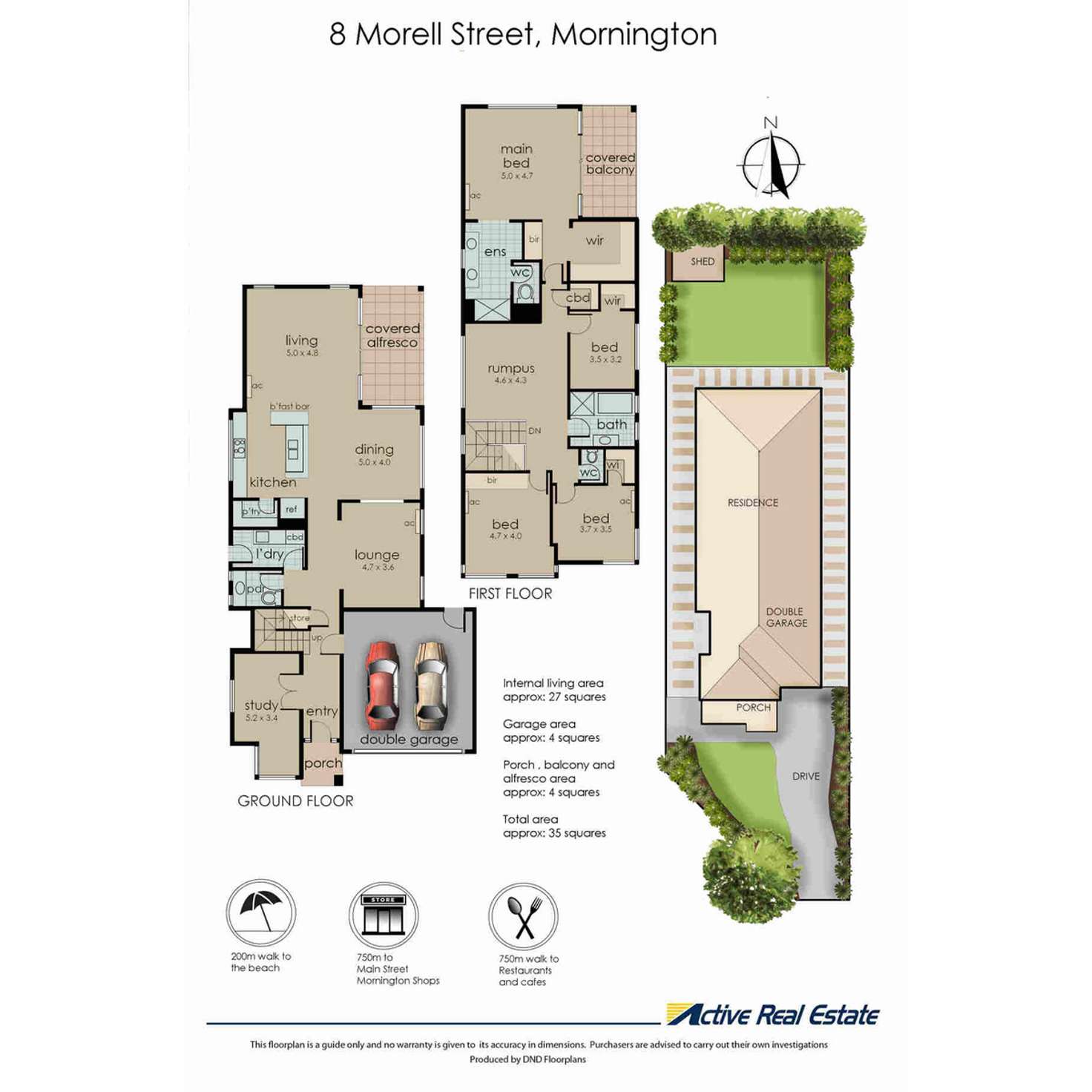 Floorplan of Homely house listing, 8 Morell Street, Mornington VIC 3931