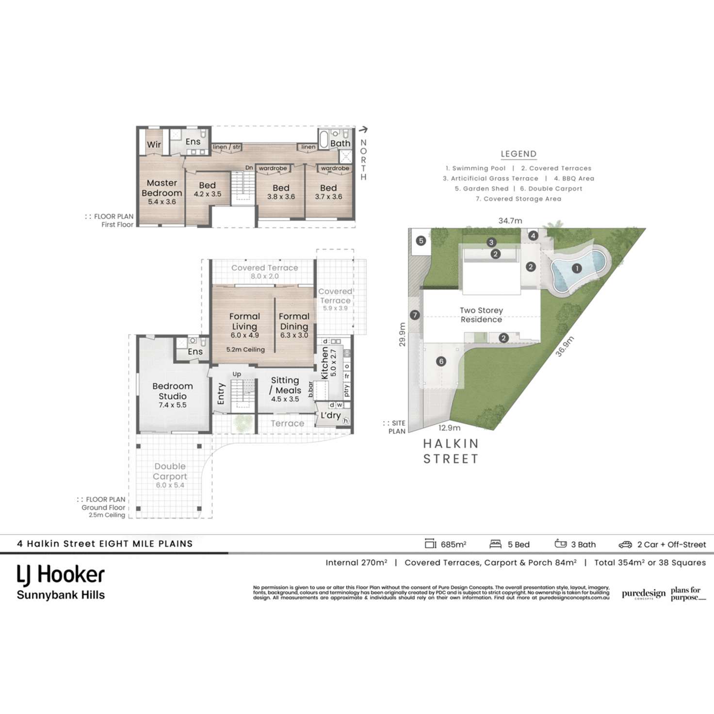 Floorplan of Homely house listing, 4 Halkin Street, Eight Mile Plains QLD 4113