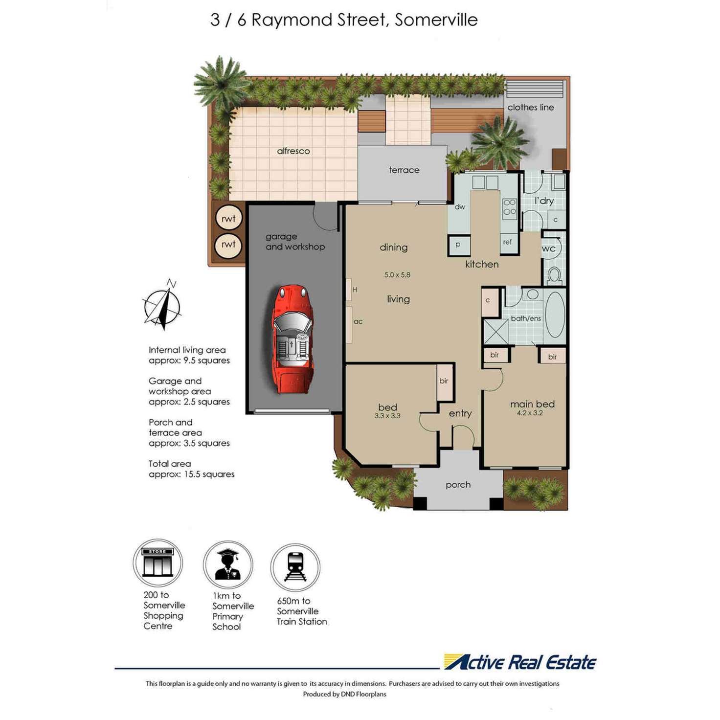 Floorplan of Homely unit listing, 3/6 Raymond Street, Somerville VIC 3912