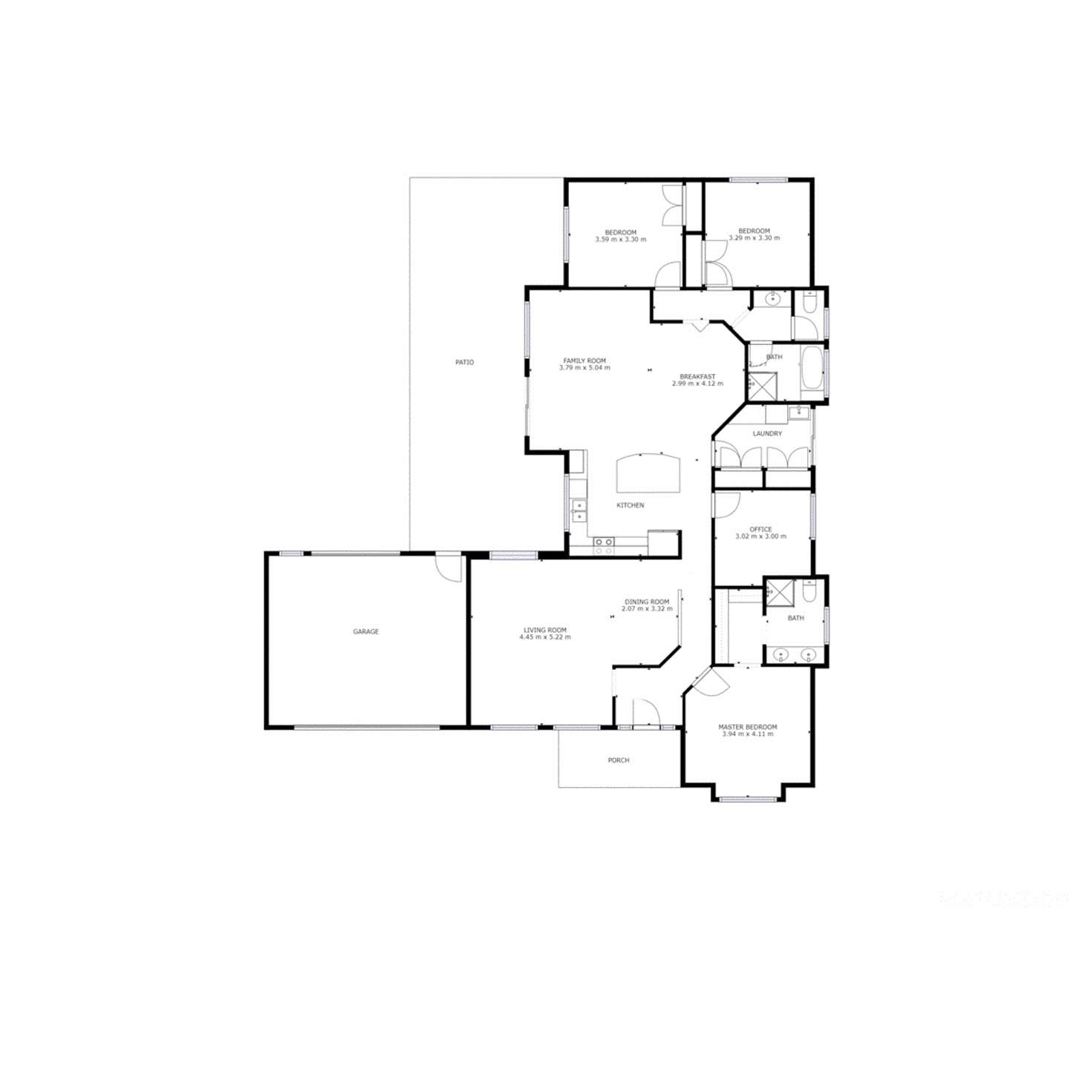 Floorplan of Homely house listing, 4 Falcon Circuit, Wodonga VIC 3690