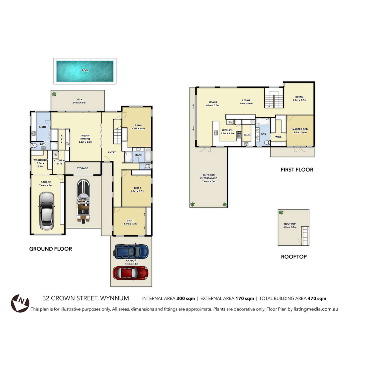 Floorplan of Homely house listing, 32 Crown Street, Wynnum QLD 4178