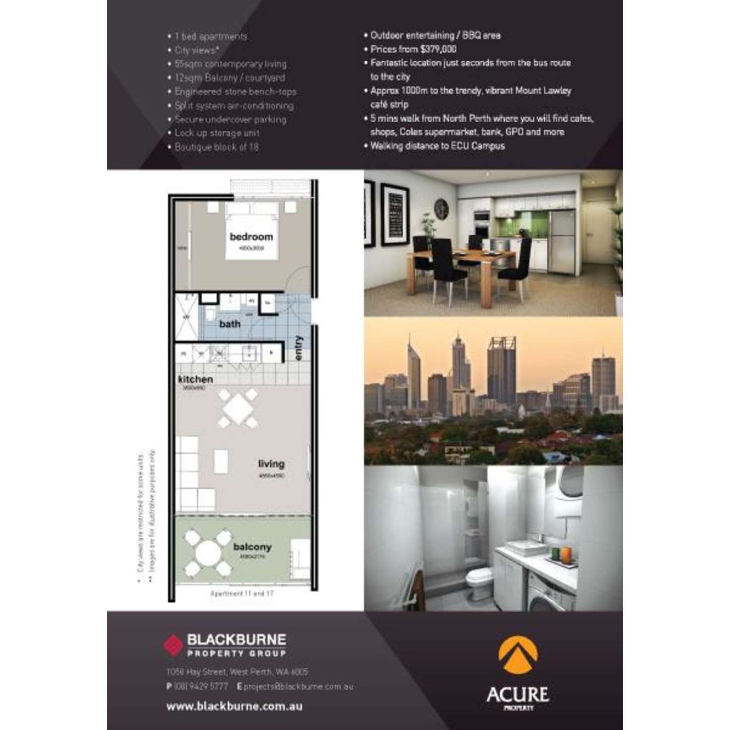 Floorplan of Homely apartment listing, 1/26 Little Walcott Street, North Perth WA 6006