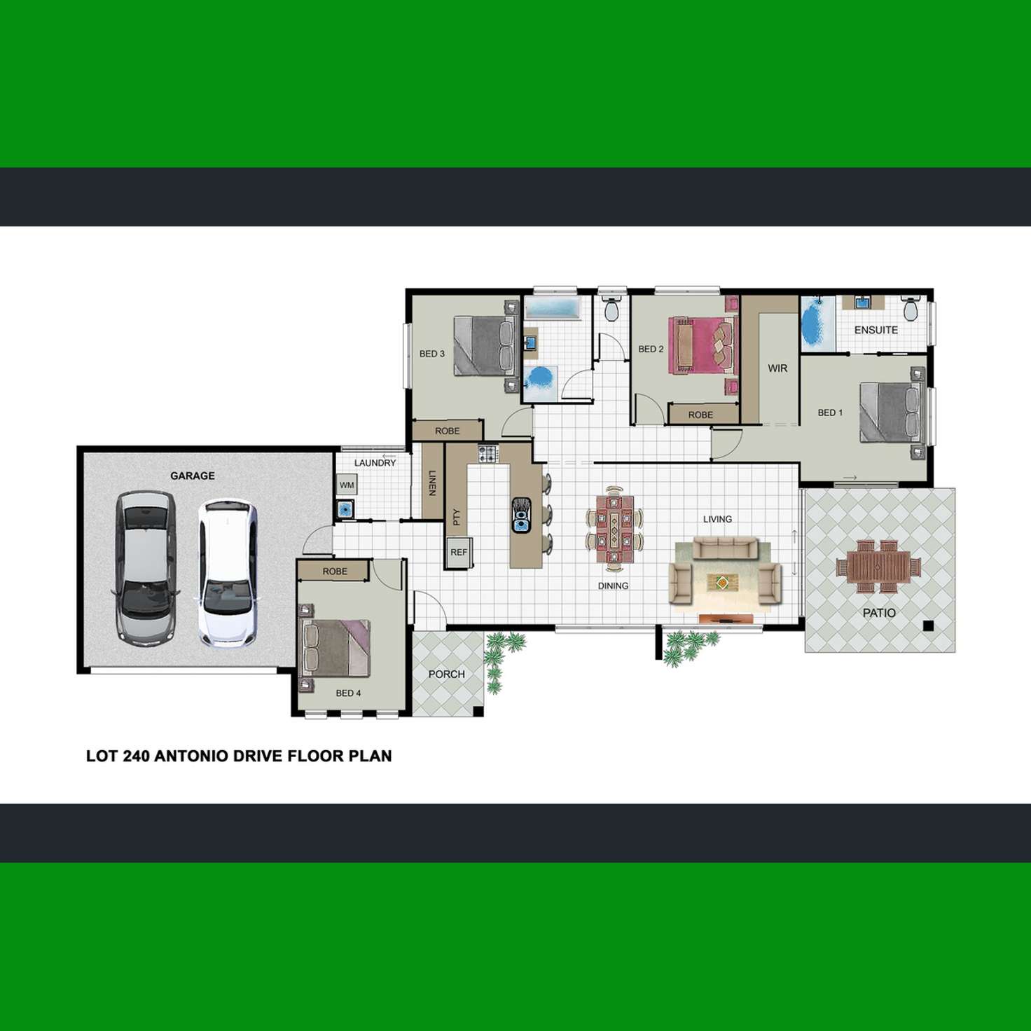 Floorplan of Homely house listing, Lot 240 Antonio Drive, Mareeba QLD 4880