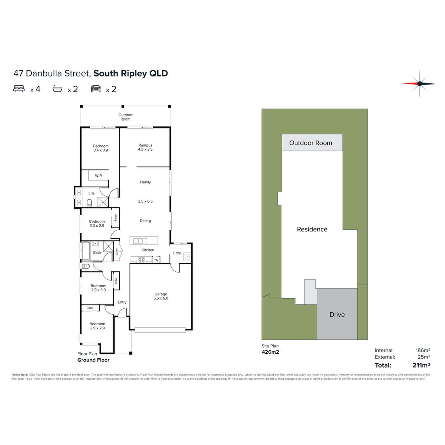 Floorplan of Homely house listing, 47 Danbulla Street, South Ripley QLD 4306