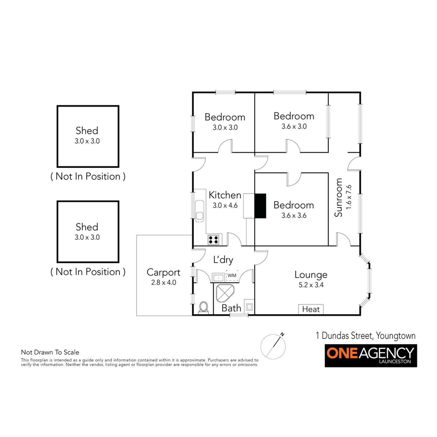 Floorplan of Homely house listing, 1 Dundas Street, Youngtown TAS 7249