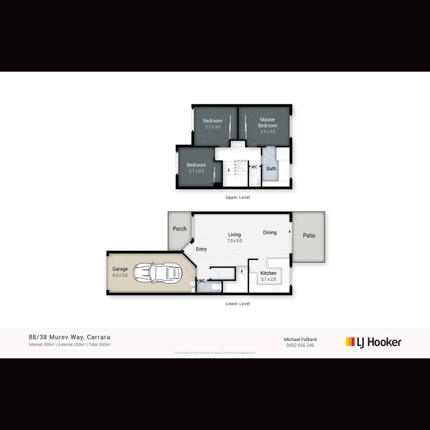 Floorplan of Homely townhouse listing, 88/38 Murev Way, Carrara QLD 4211