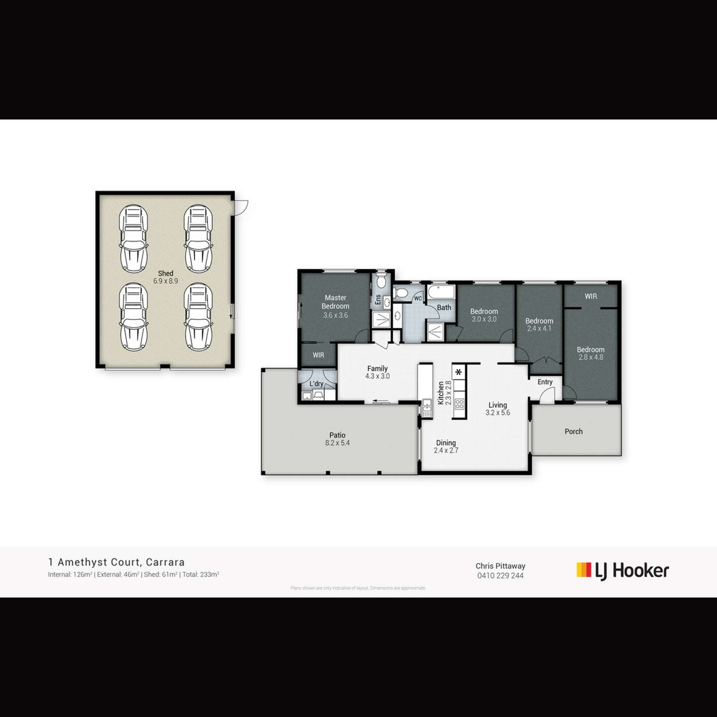 Floorplan of Homely house listing, 1 Amethyst Court, Carrara QLD 4211