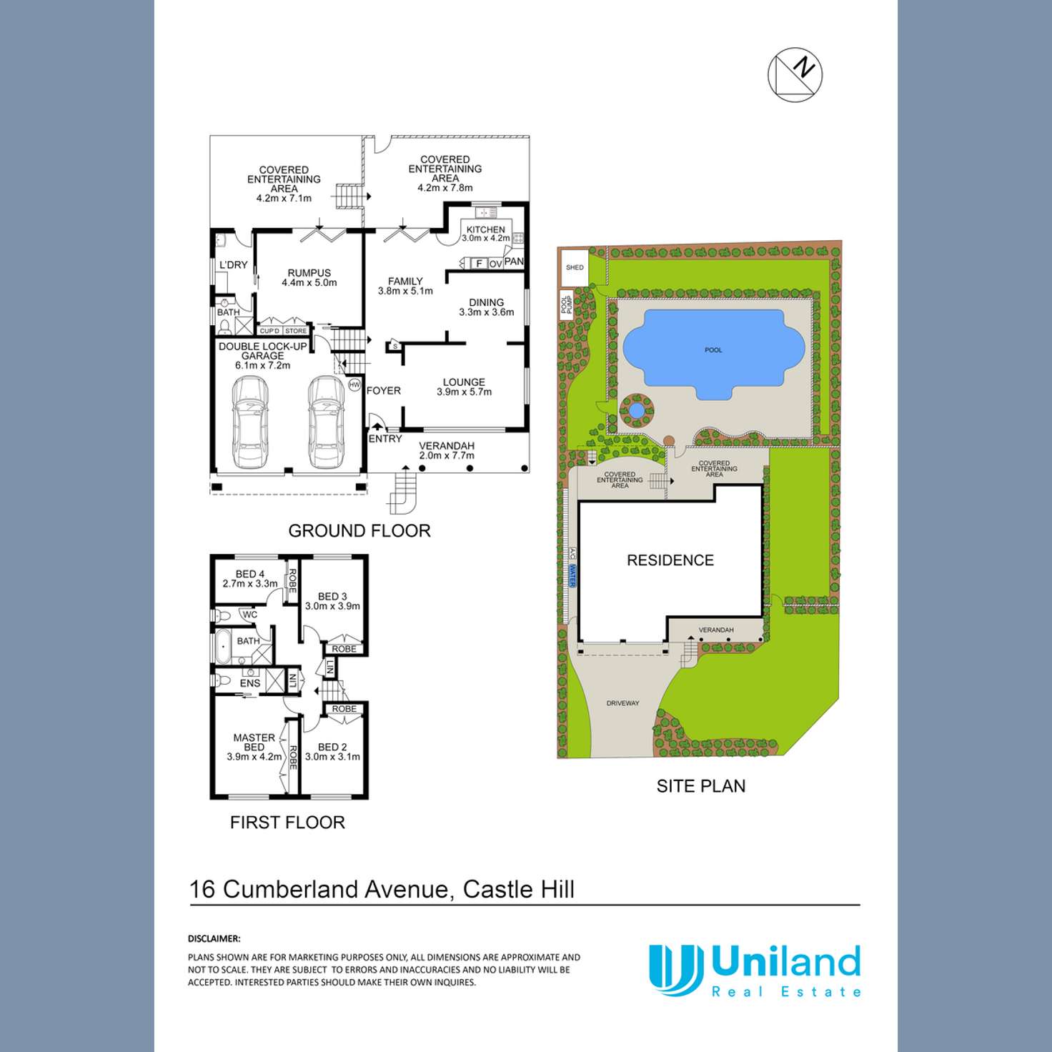 Floorplan of Homely house listing, 16 Cumberland Avenue, Castle Hill NSW 2154