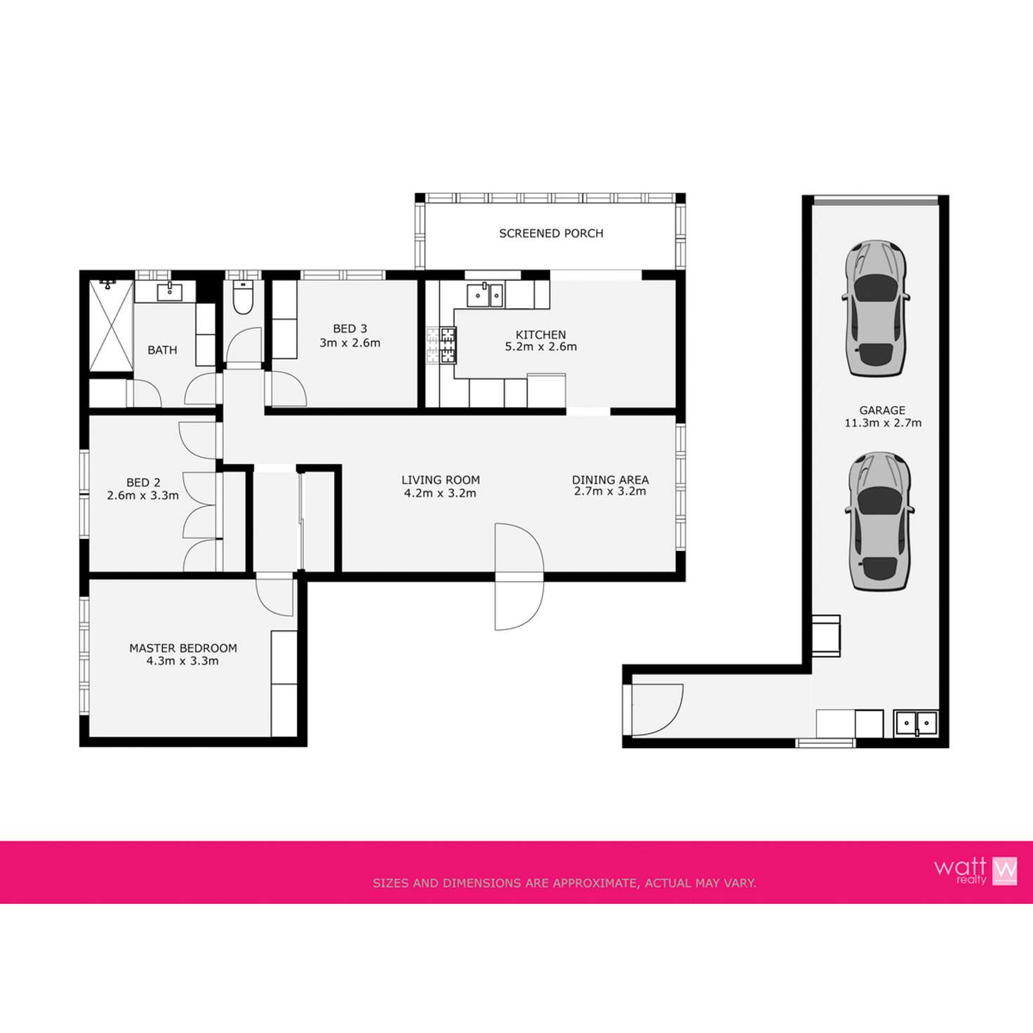 Floorplan of Homely apartment listing, 1/100 Leckie Road, Kedron QLD 4031