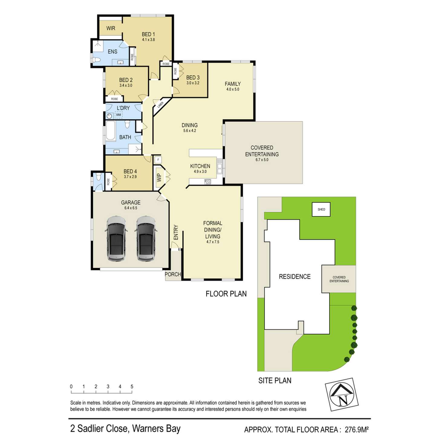 Floorplan of Homely house listing, 2 Sadlier Close, Warners Bay NSW 2282