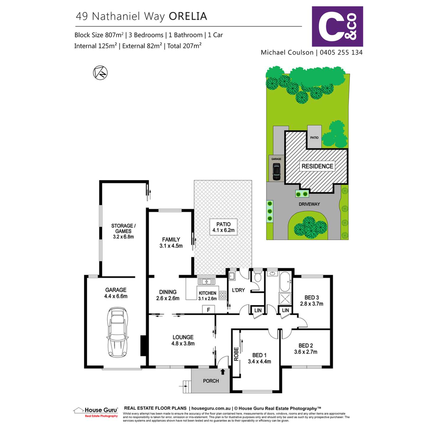 Floorplan of Homely house listing, 49 Nathaniel Way, Orelia WA 6167