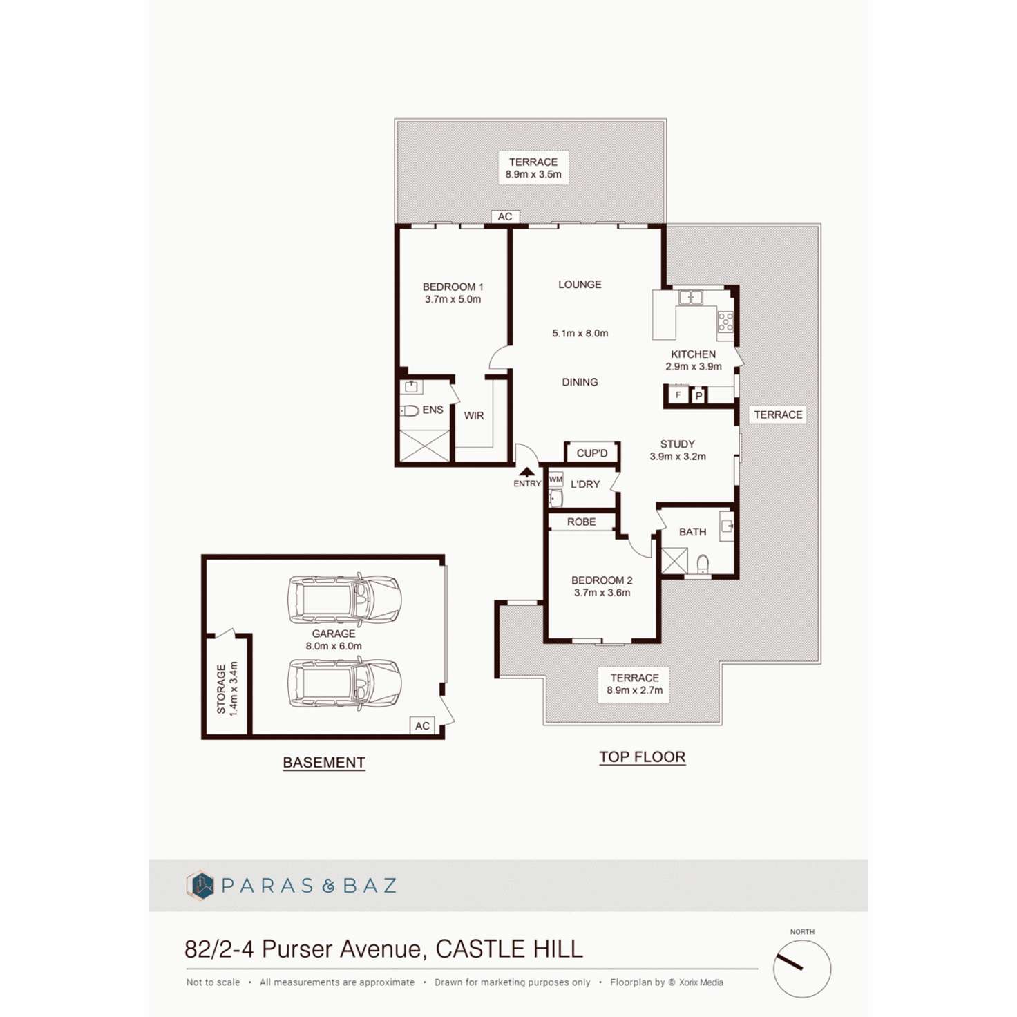 Floorplan of Homely apartment listing, 82/2-4 Purser Avenue, Castle Hill NSW 2154