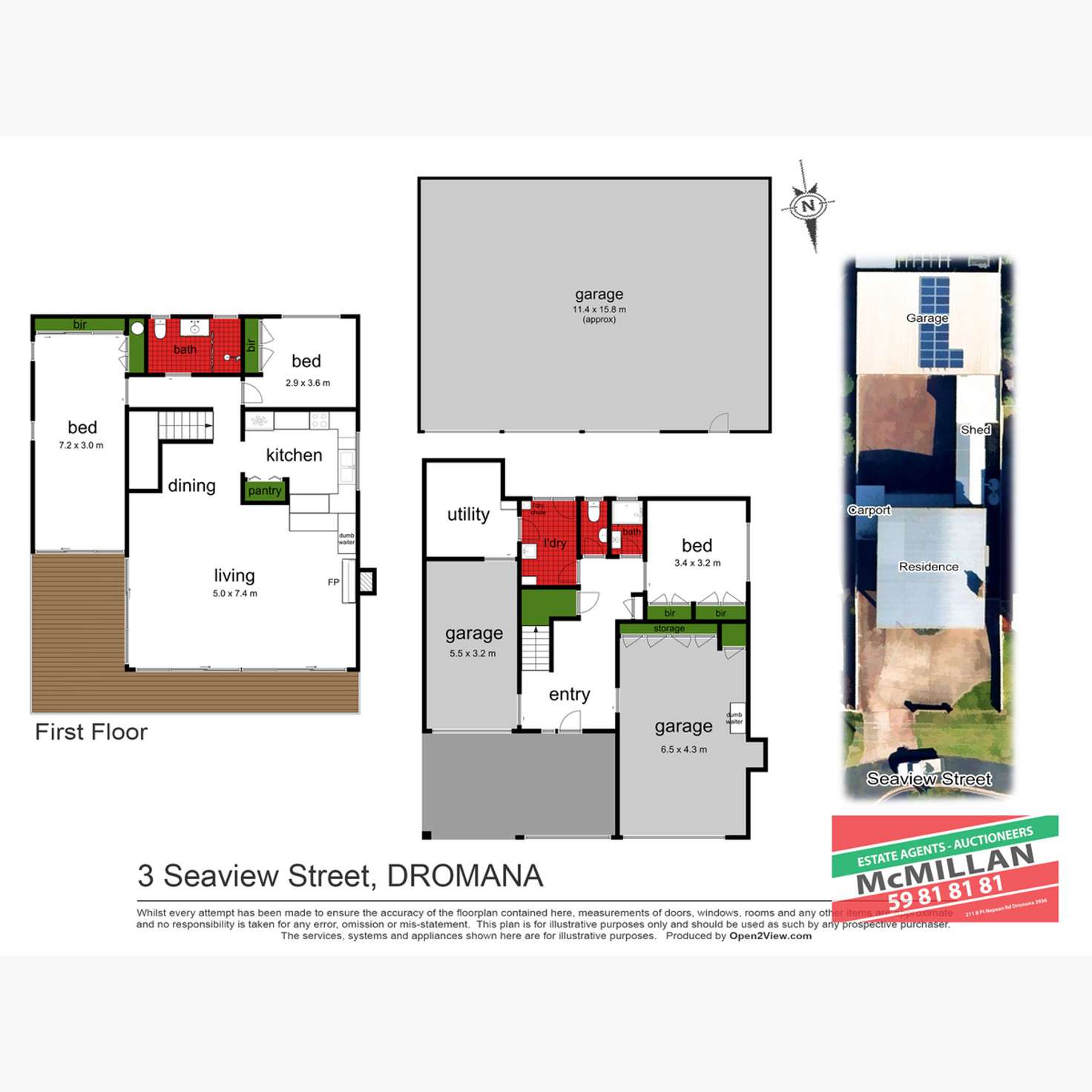 Floorplan of Homely house listing, 3 Seaview Street, Dromana VIC 3936