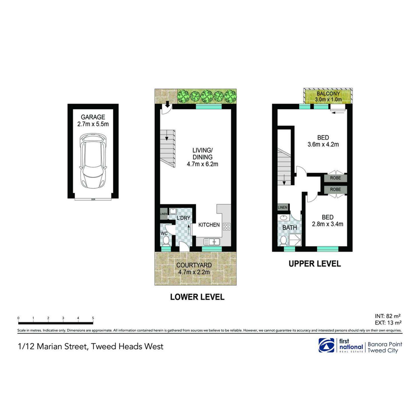 Floorplan of Homely townhouse listing, 4/12 Marian Street, Tweed Heads West NSW 2485