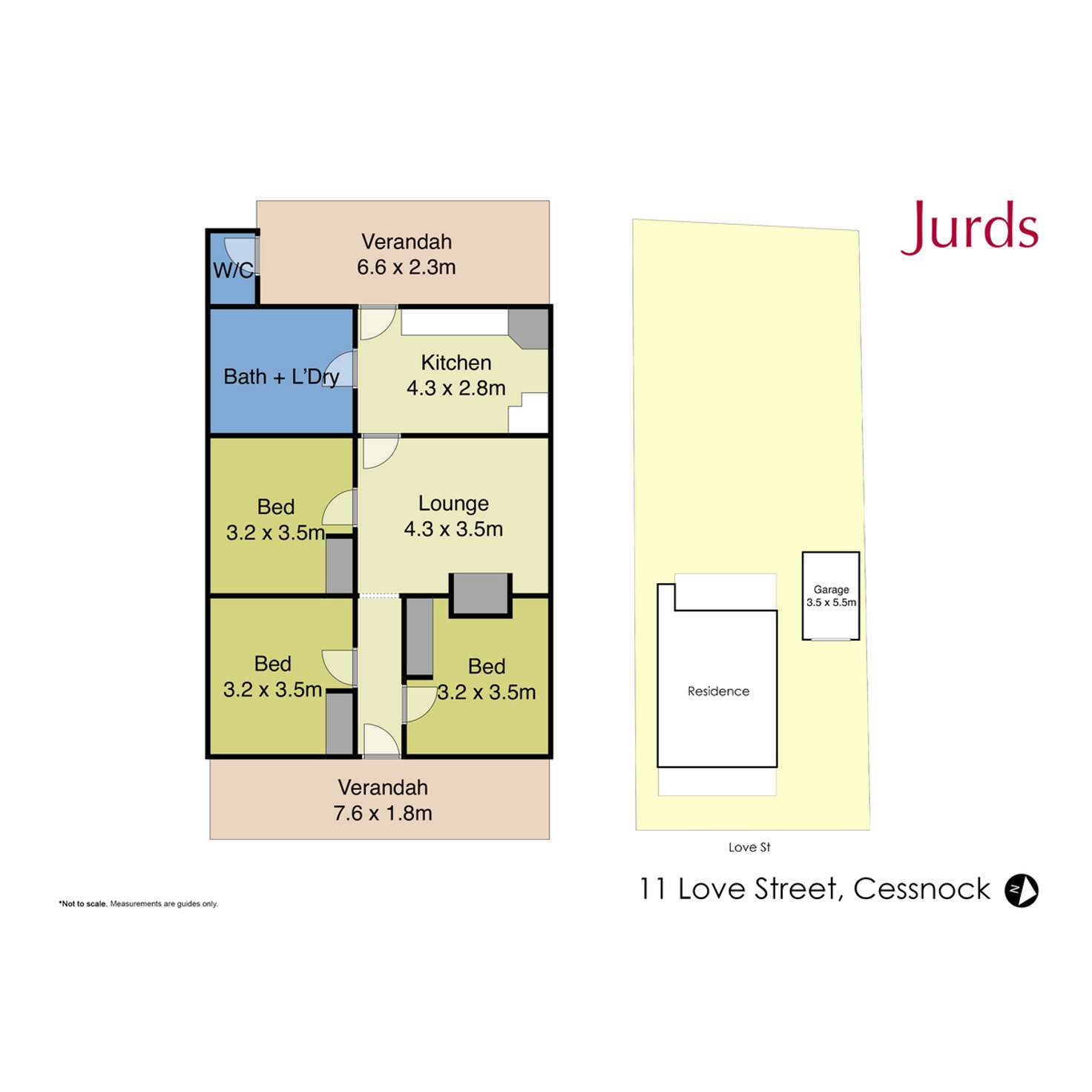 Floorplan of Homely house listing, 11 Love Street, Cessnock NSW 2325