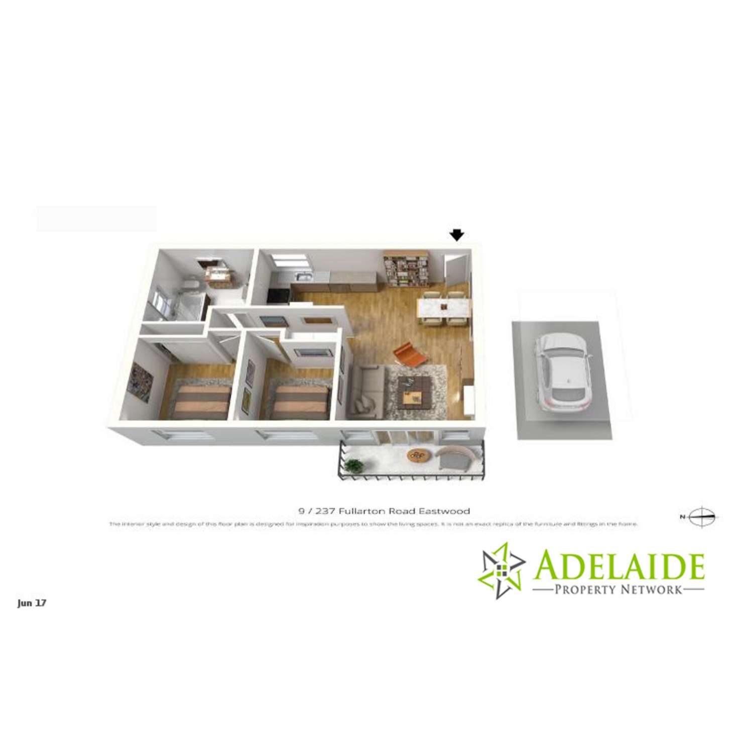 Floorplan of Homely apartment listing, 9/237 Fullarton Road, Eastwood SA 5063