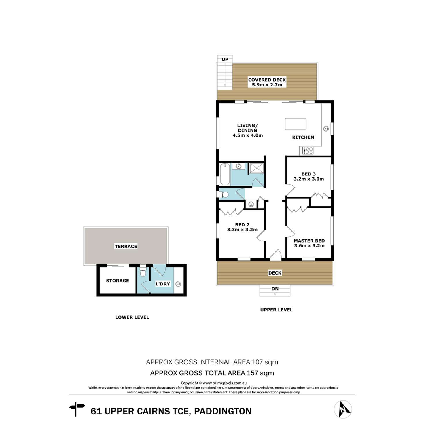 Floorplan of Homely house listing, 61 Upper Cairns Terrace, Paddington QLD 4064