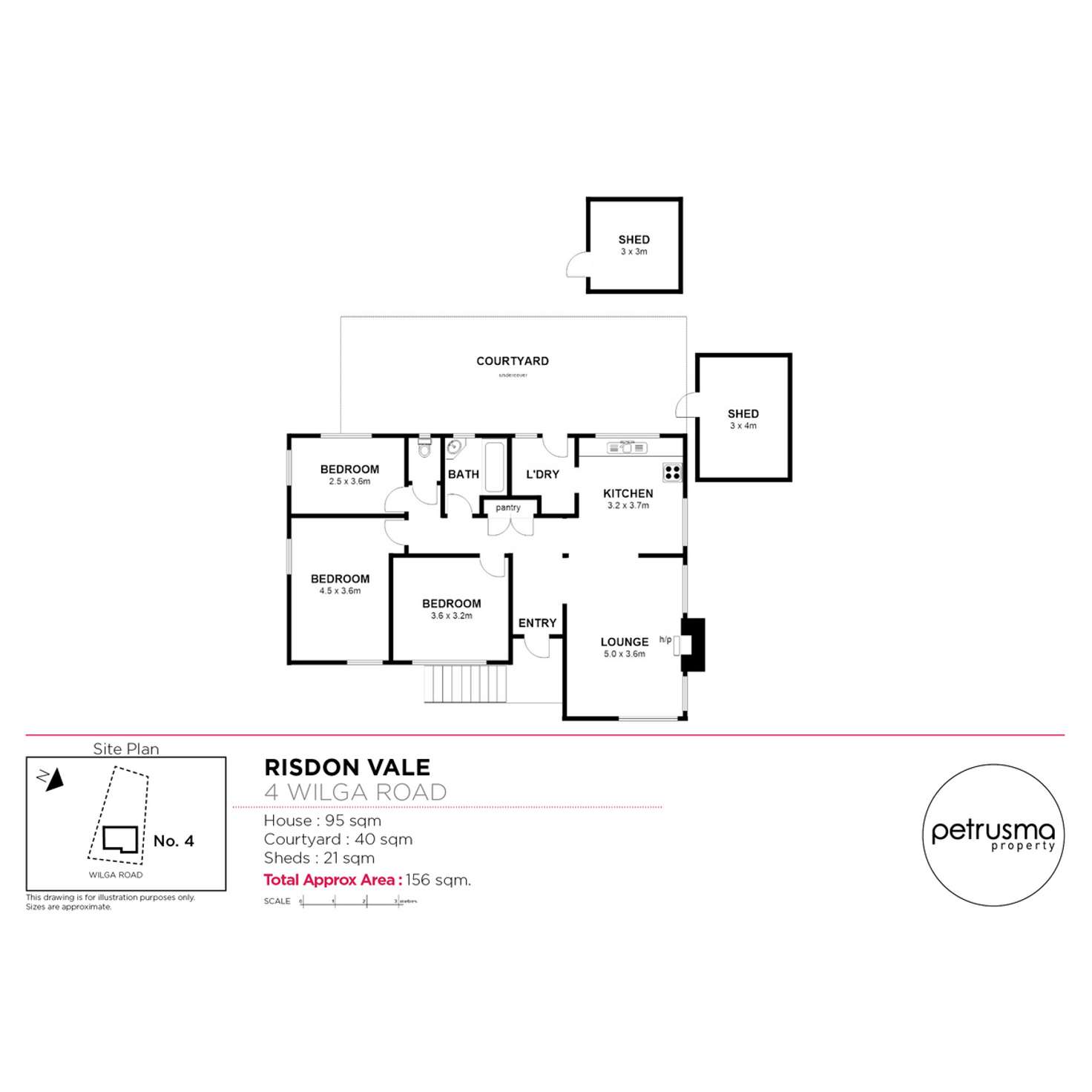 Floorplan of Homely house listing, 4 Wilga Road, Risdon Vale TAS 7016