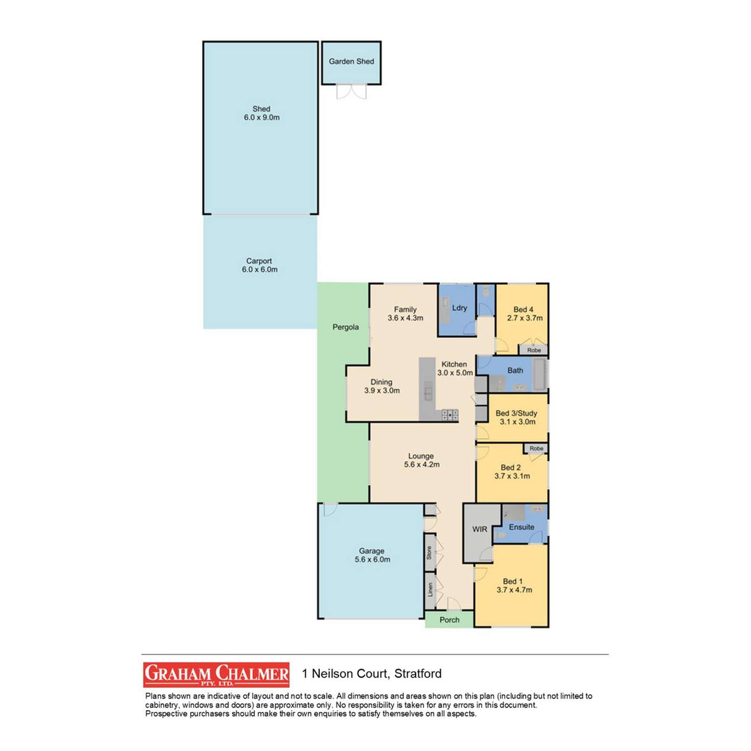 Floorplan of Homely house listing, 1 Neilson Court, Stratford VIC 3862