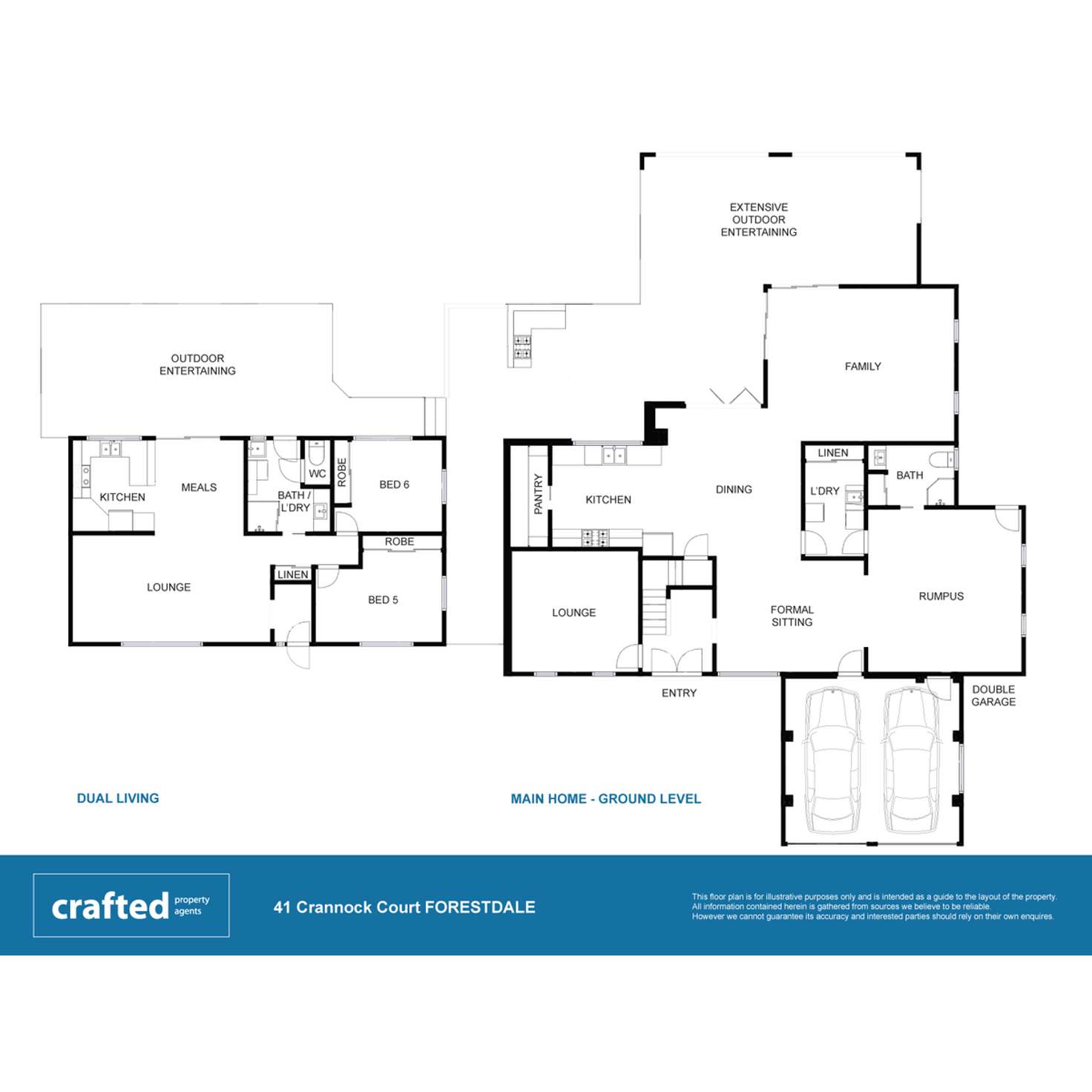 Floorplan of Homely house listing, 41 Crannock Court, Forestdale QLD 4118