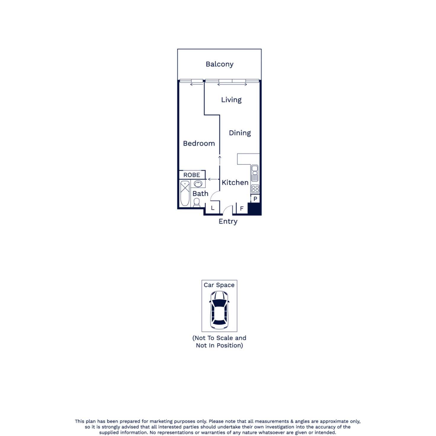 Floorplan of Homely apartment listing, 315/54 Nott Street, Port Melbourne VIC 3207