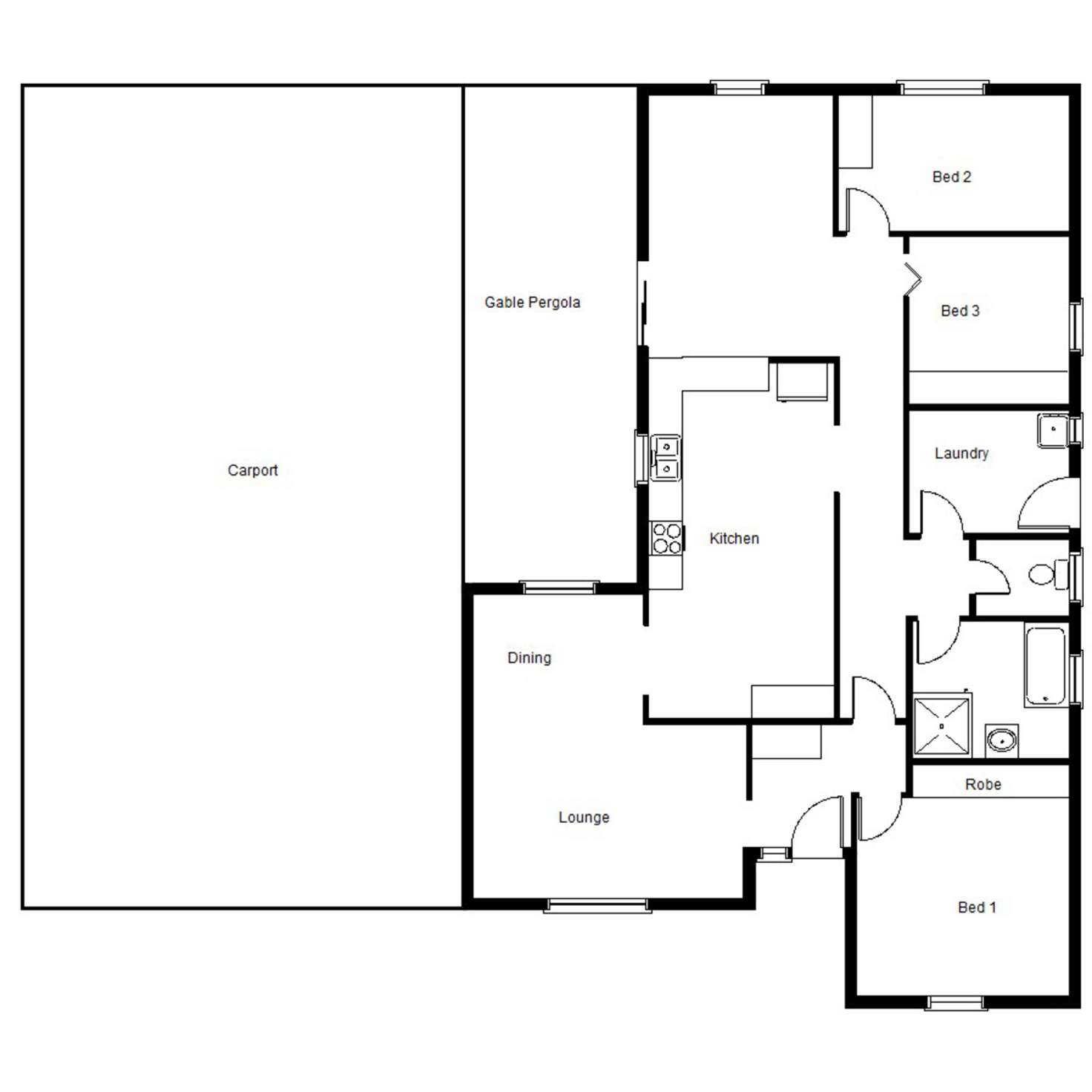 Floorplan of Homely house listing, 51 Cobbin Street, Port Augusta West SA 5700