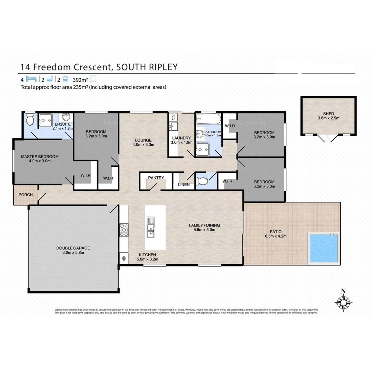 Floorplan of Homely house listing, 14 Freedom Crescent, South Ripley QLD 4306