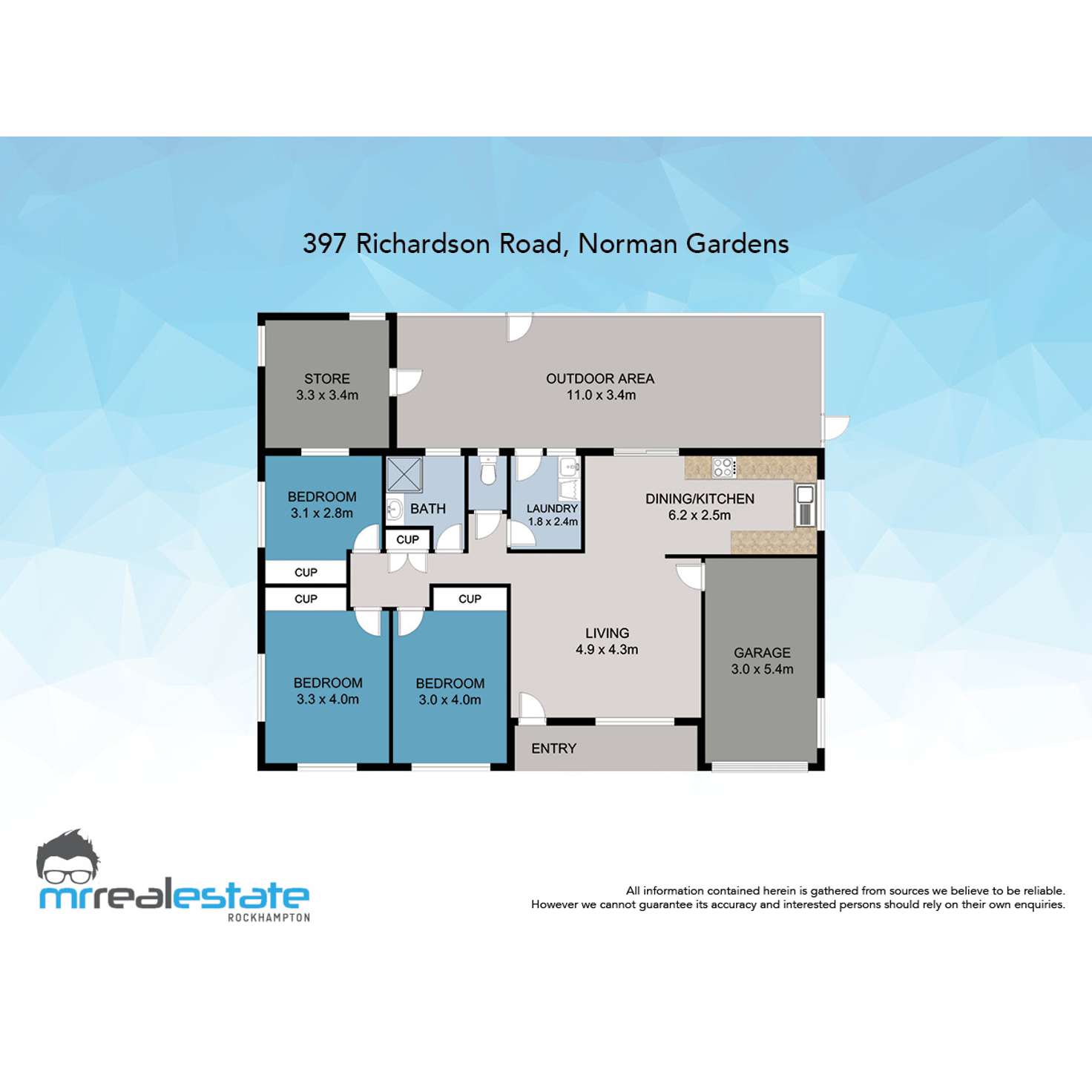 Floorplan of Homely house listing, 397 Richardson Road, Norman Gardens QLD 4701