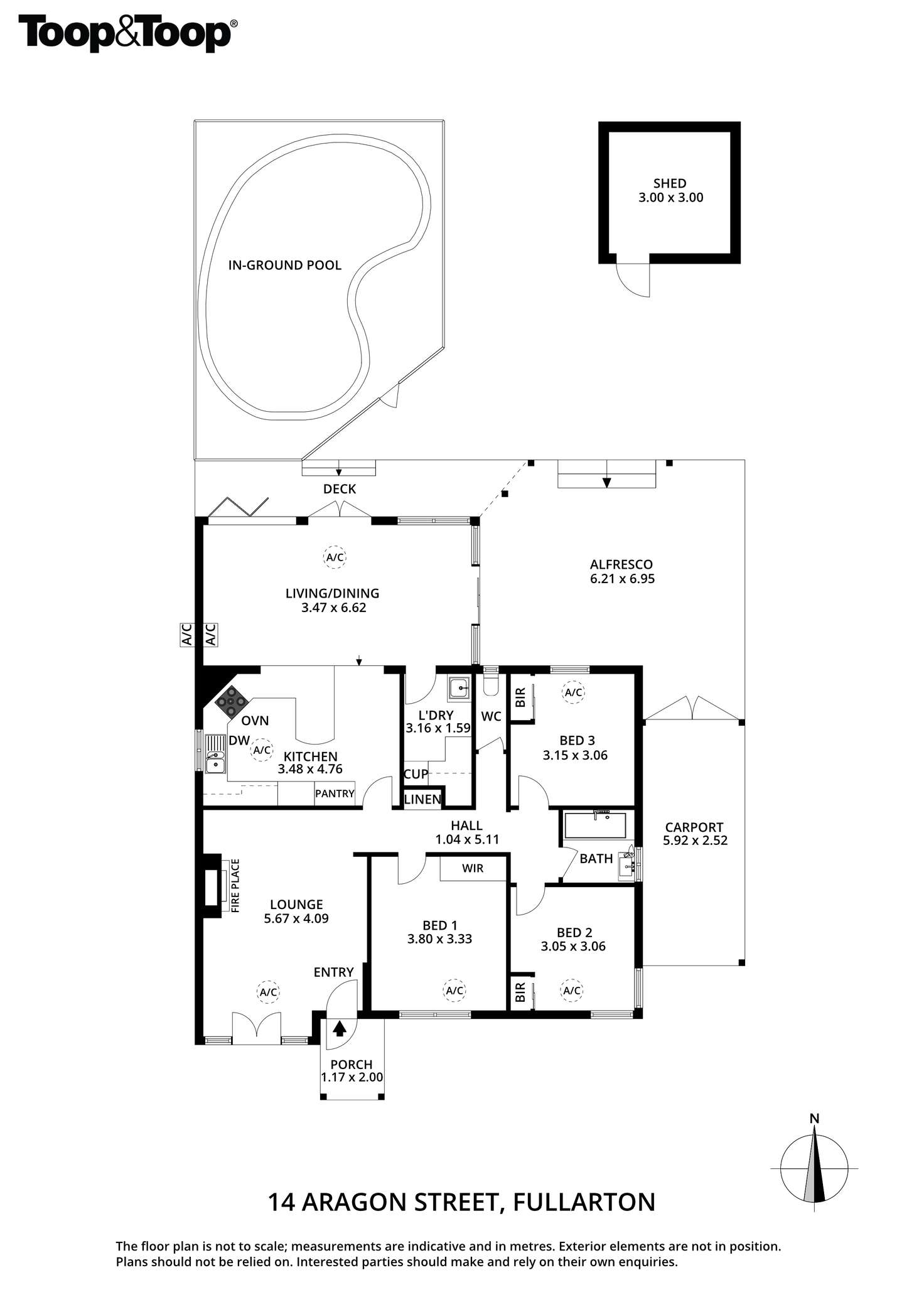 Floorplan of Homely house listing, 14 Aragon Street, Fullarton SA 5063