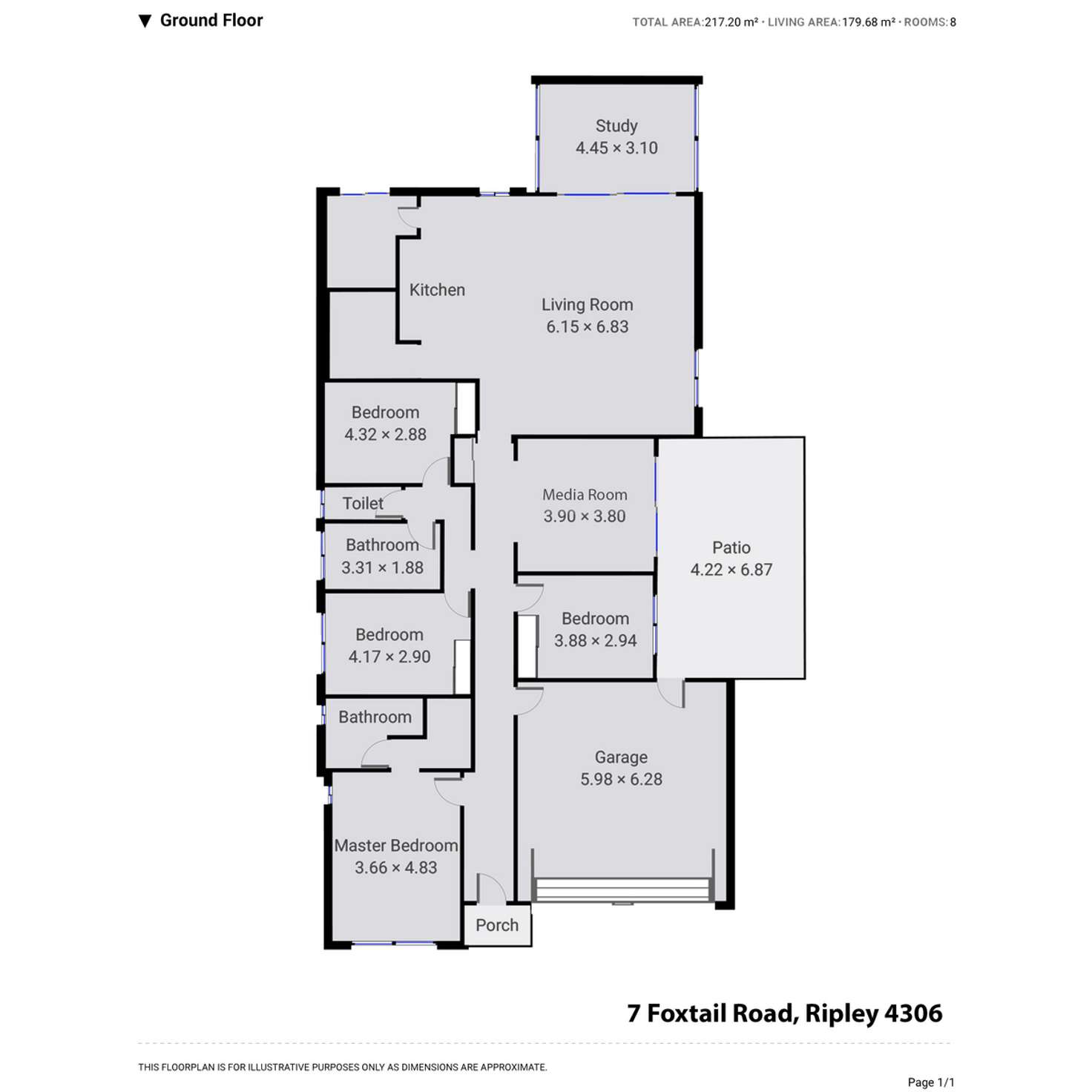 Floorplan of Homely house listing, 7 Foxtail Road, Ripley QLD 4306