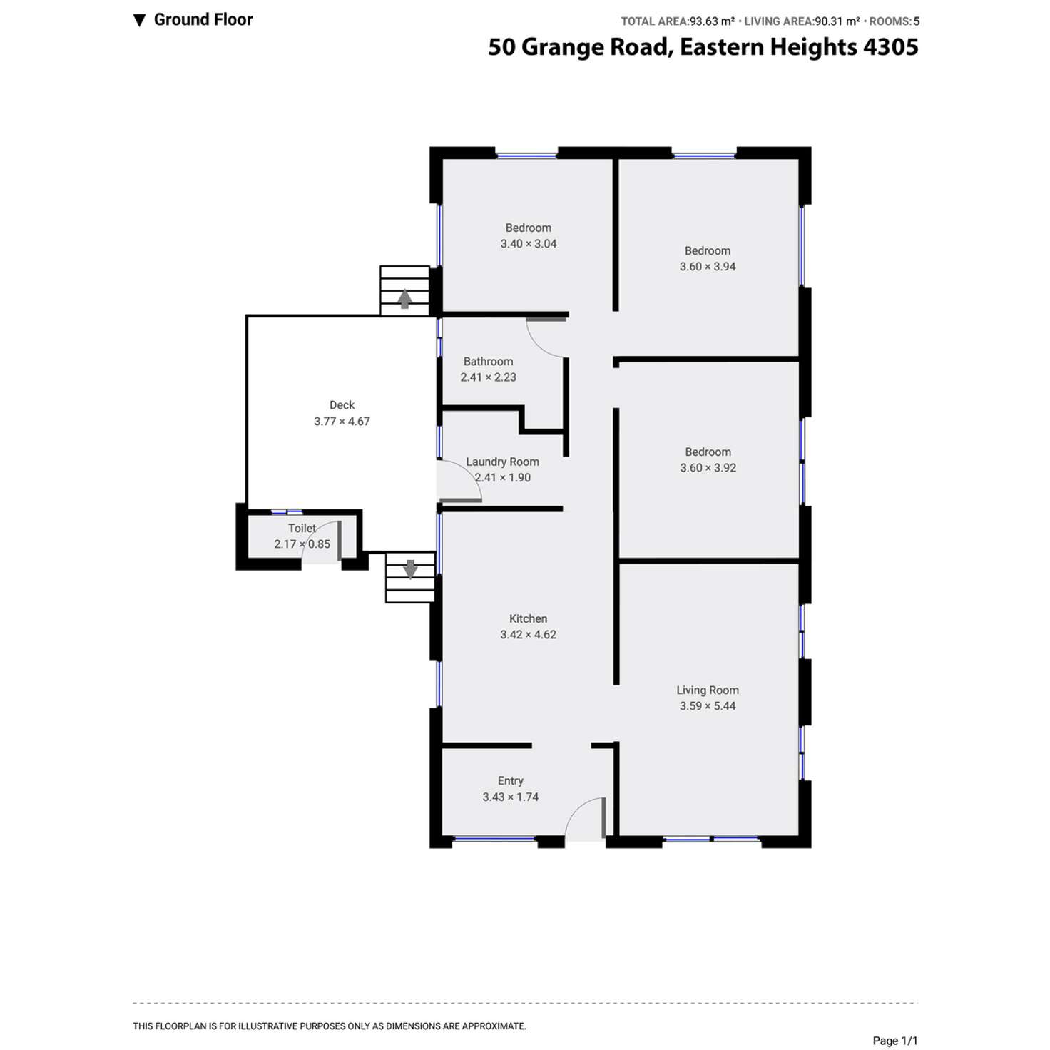 Floorplan of Homely house listing, 50 Grange Road, Eastern Heights QLD 4305