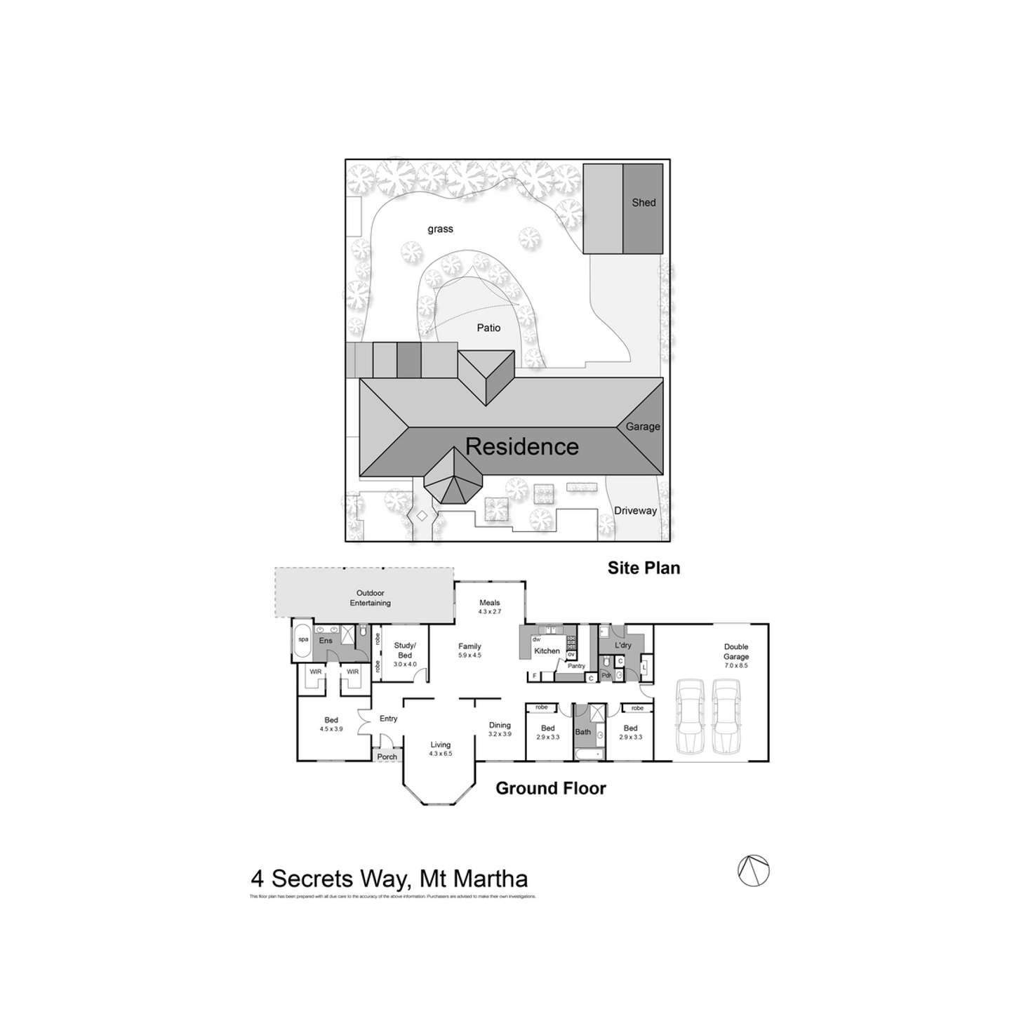 Floorplan of Homely house listing, 4 Secrets Way, Mount Martha VIC 3934