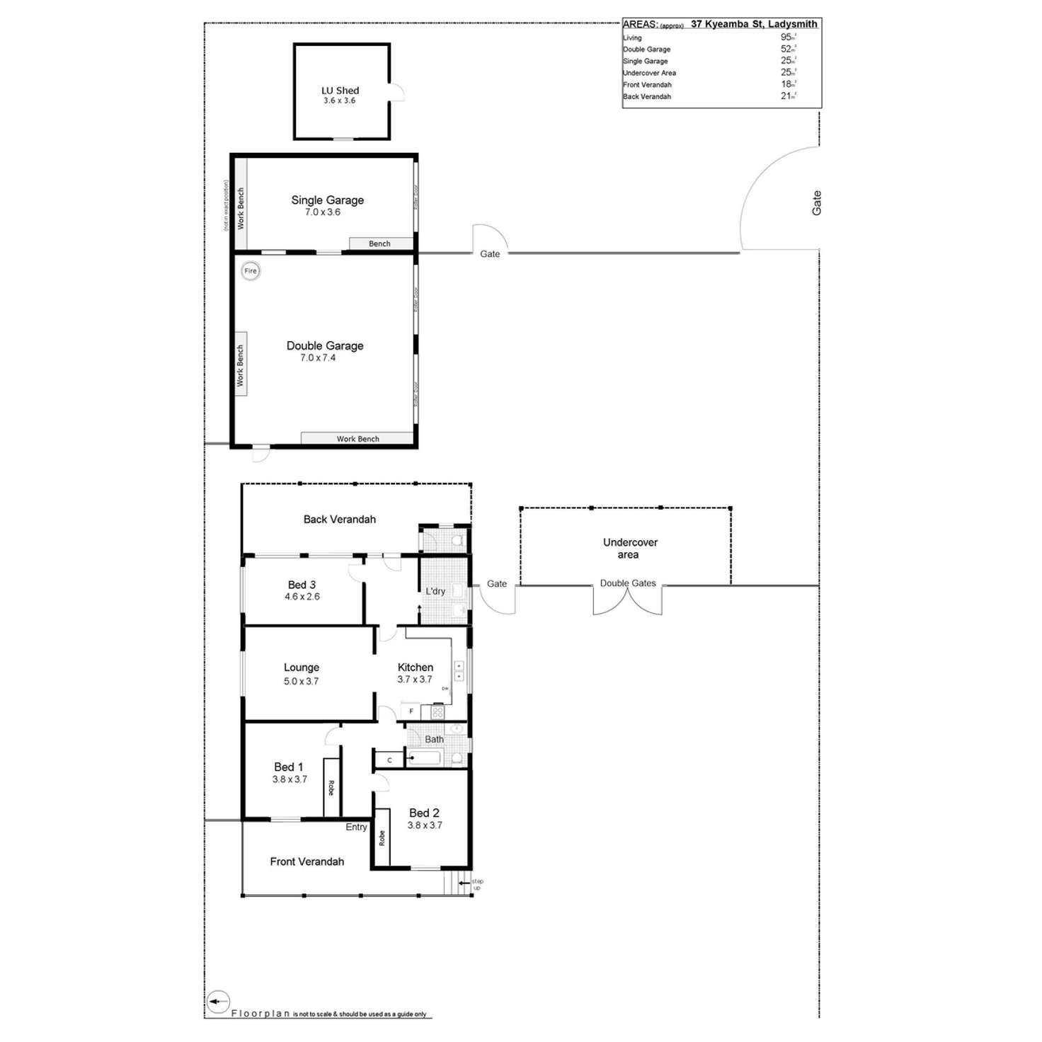 Floorplan of Homely house listing, 37 Kyeamba Street, Ladysmith NSW 2652