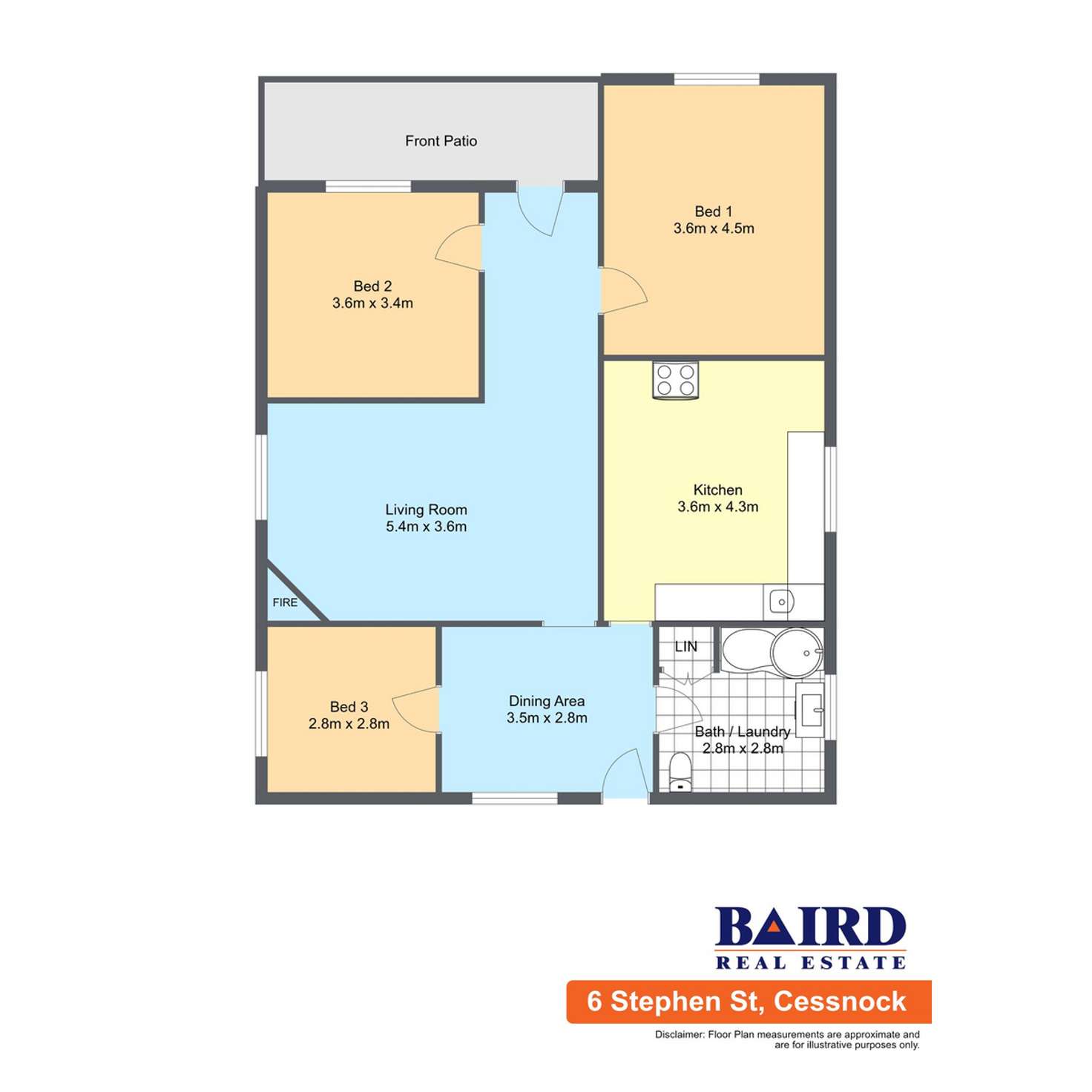 Floorplan of Homely house listing, 6 Stephen Street, Cessnock NSW 2325