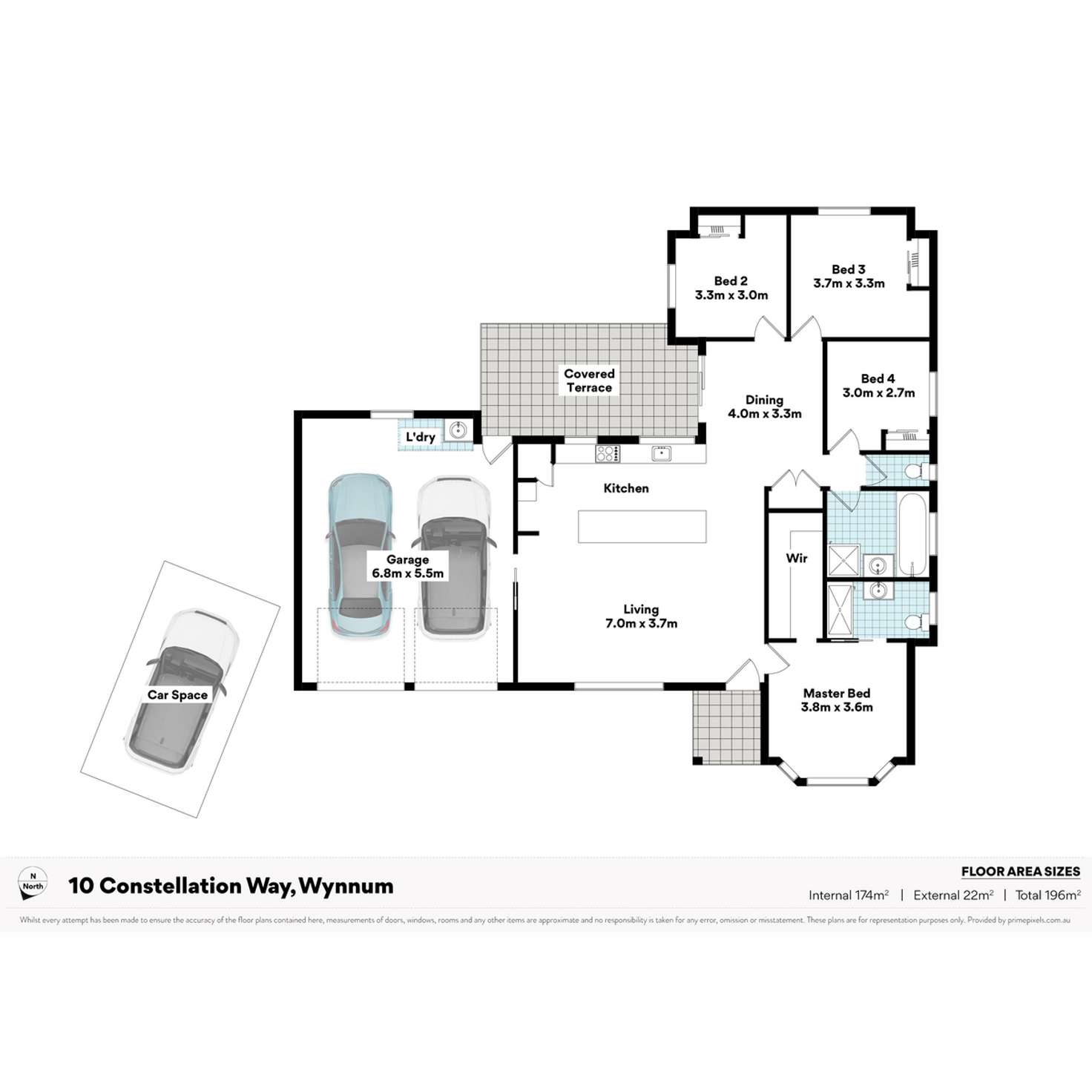 Floorplan of Homely house listing, 10 Constellation Way, Wynnum QLD 4178