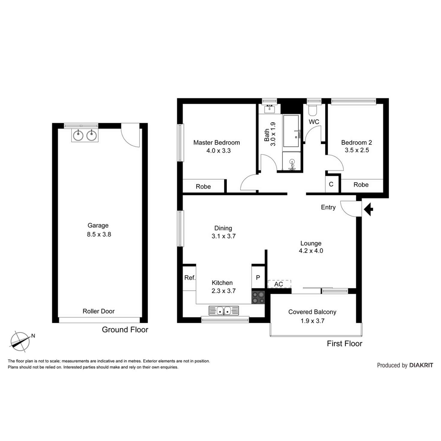 Floorplan of Homely unit listing, 1/33 Hawthorne Street, Woolloongabba QLD 4102