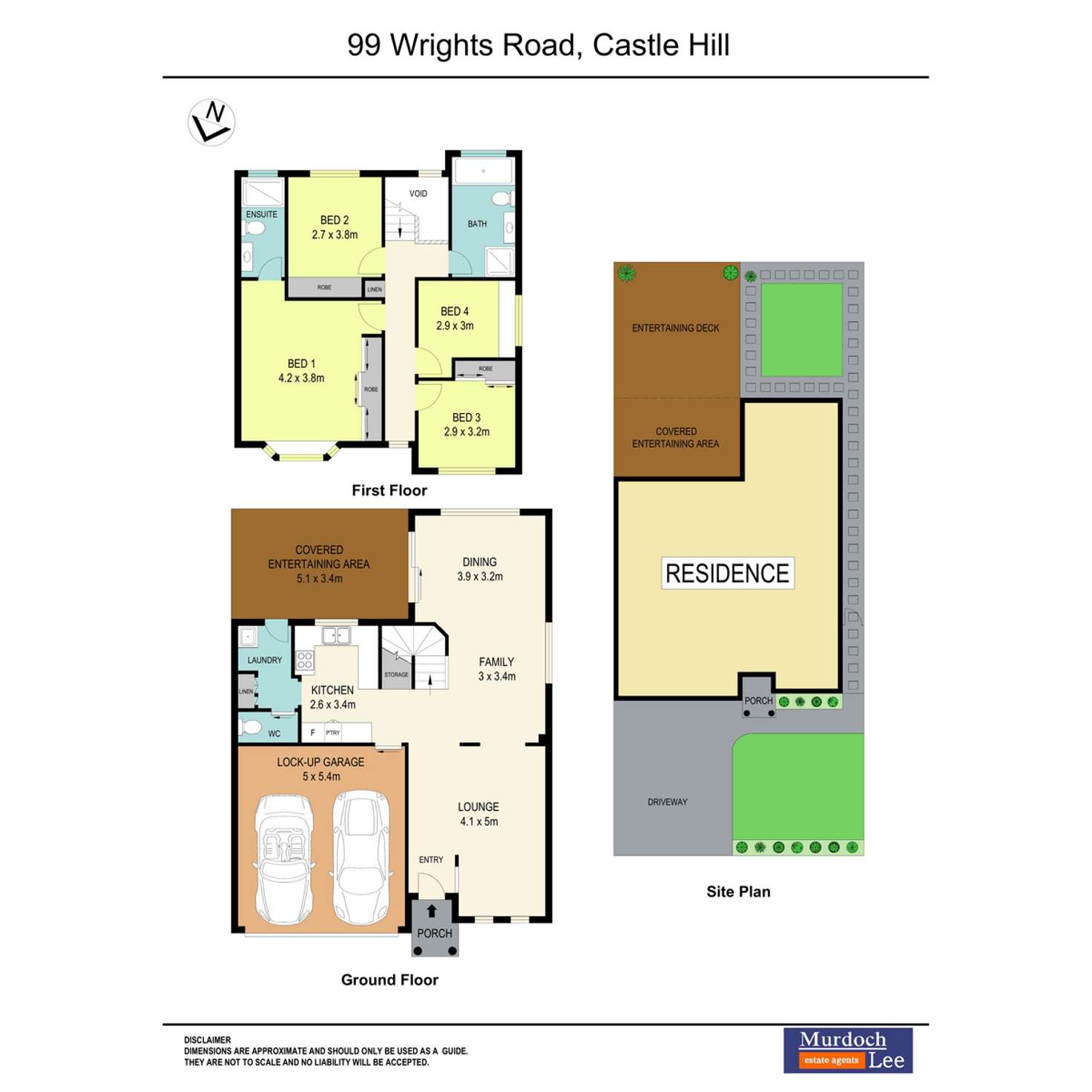 Floorplan of Homely semiDetached listing, 99 Wrights Road, Castle Hill NSW 2154