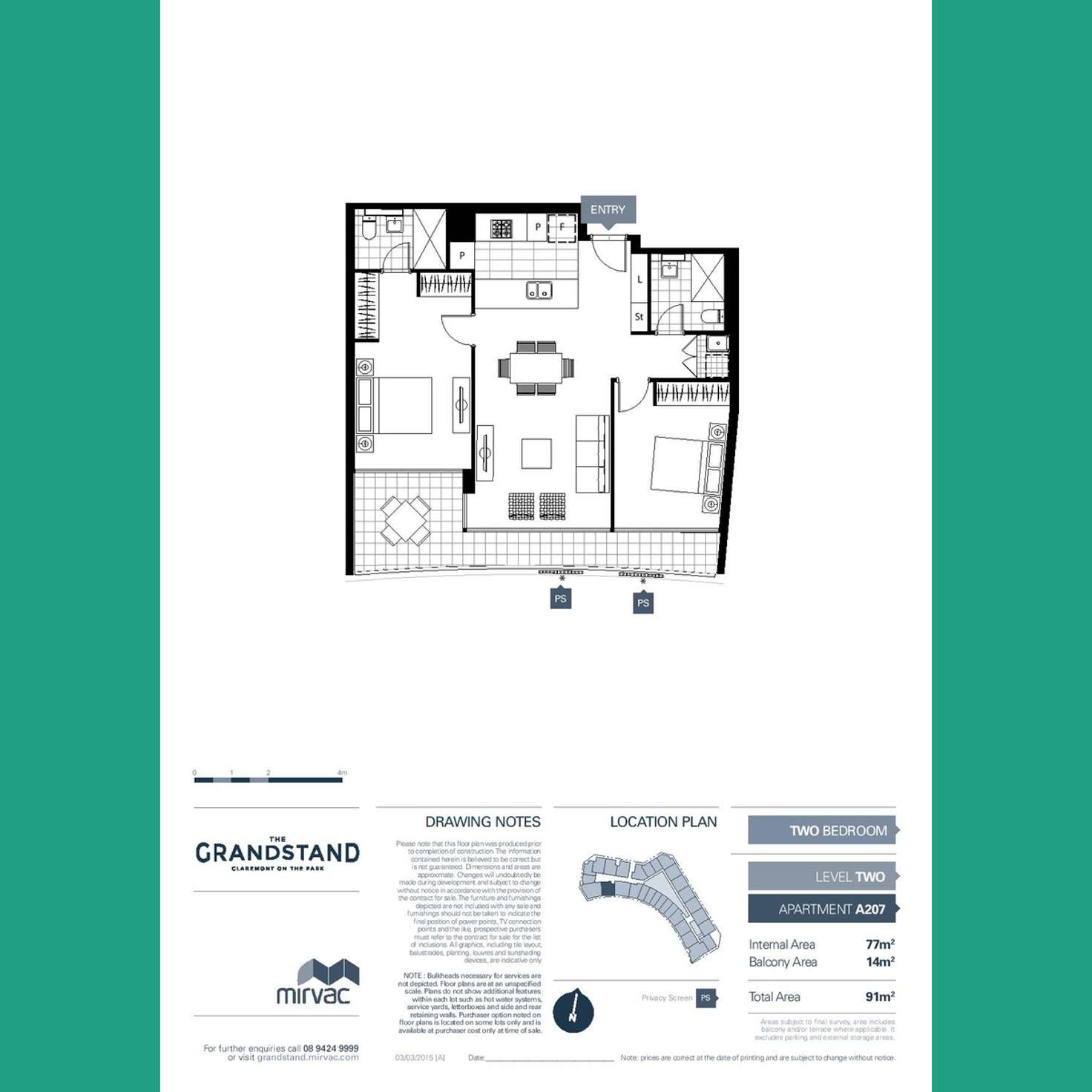 Floorplan of Homely apartment listing, 207/1 Kyle Way, Claremont WA 6010