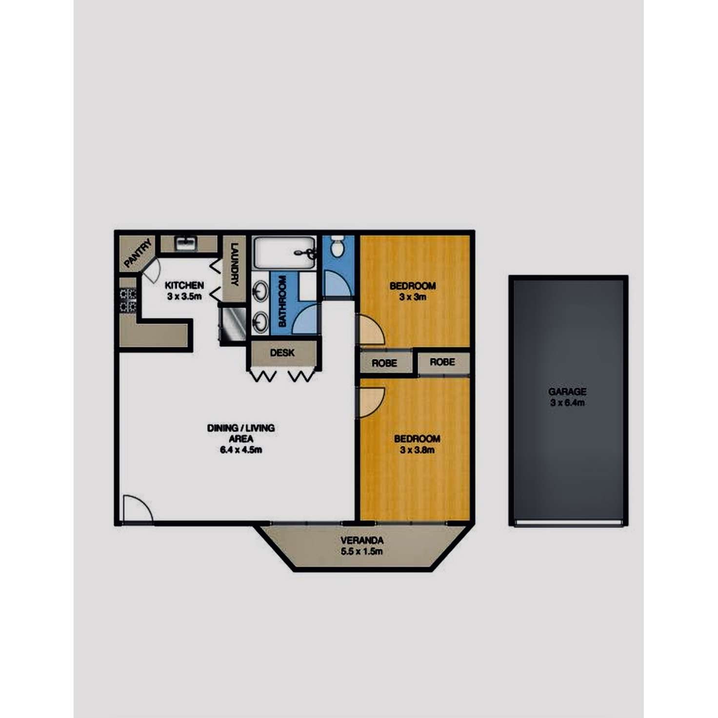 Floorplan of Homely unit listing, 4/48 Lisson Grove, Wooloowin QLD 4030