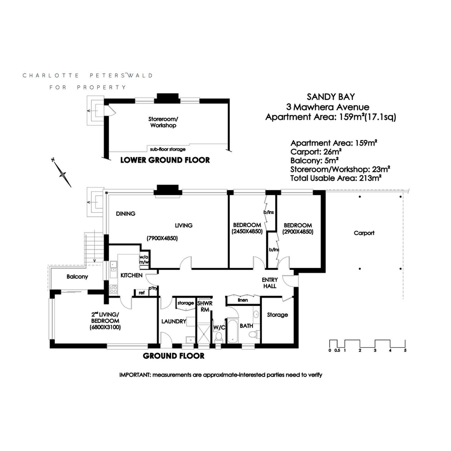 Floorplan of Homely townhouse listing, 3 Mawhera Avenue, Sandy Bay TAS 7005