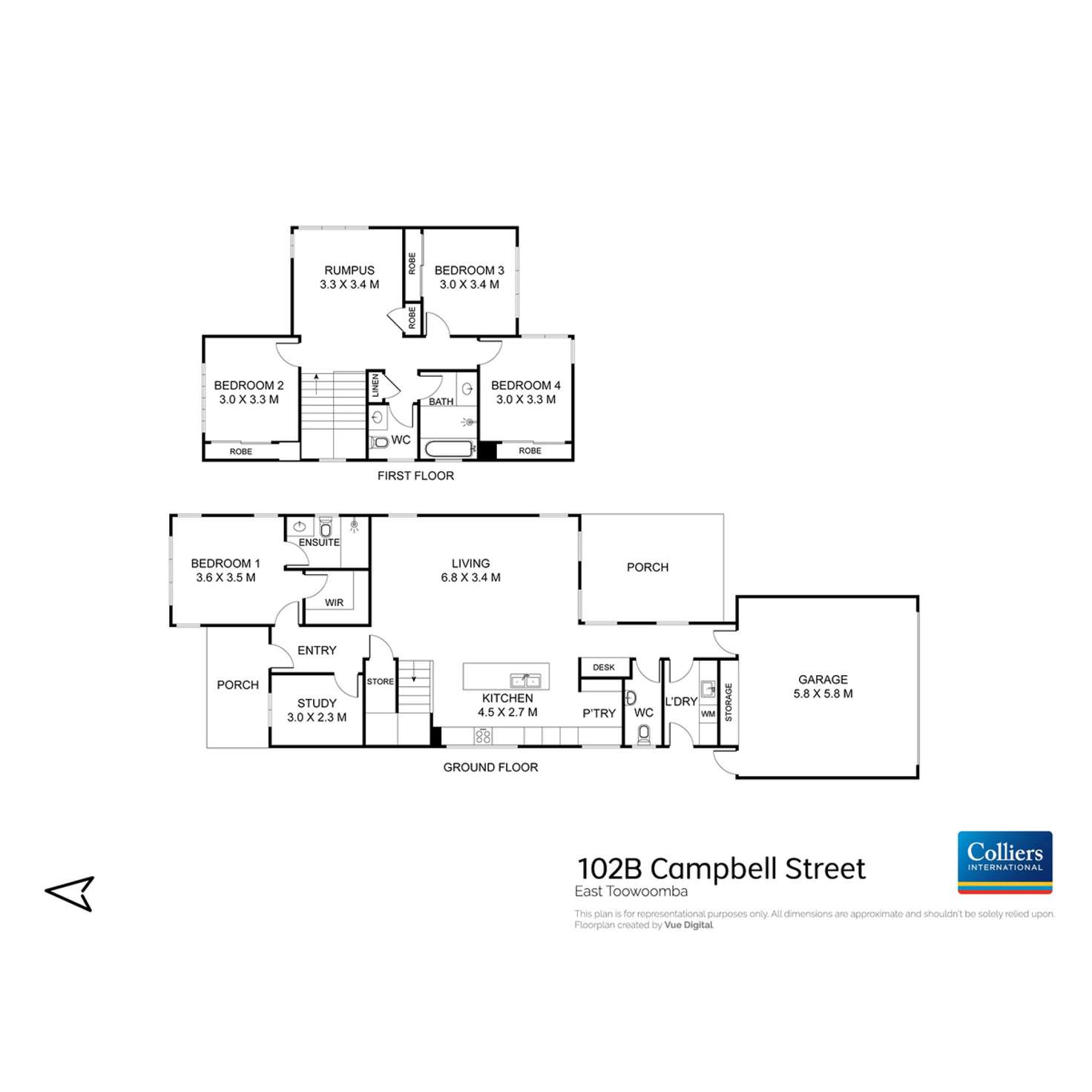 Floorplan of Homely house listing, 102b Campbell Street, East Toowoomba QLD 4350